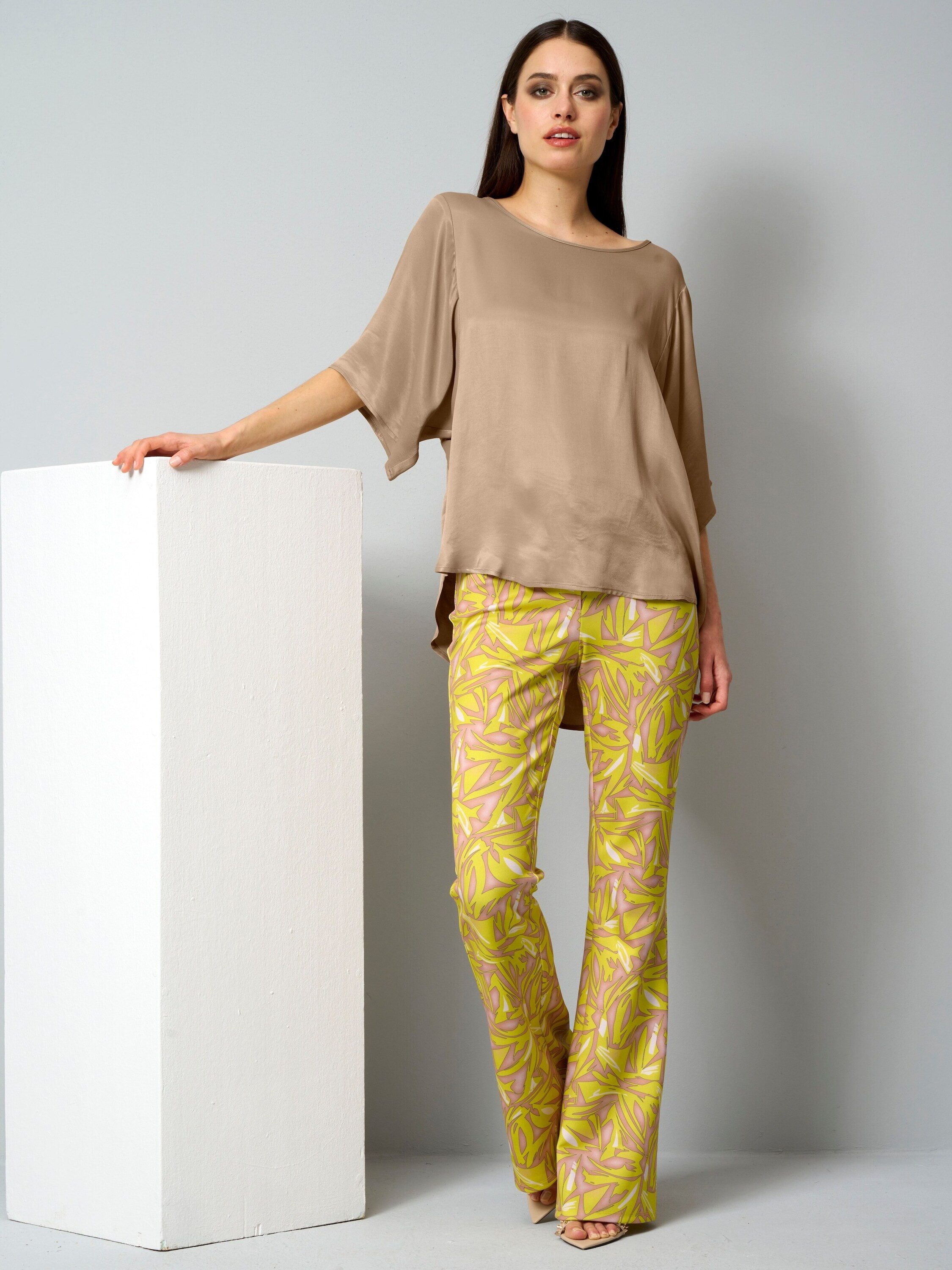 Alba Moda Stoffhose Hose mit grafischem Print