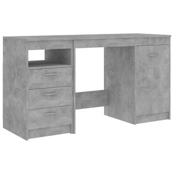 DOTMALL Schreibtisch Schreibtisch Hochglanz-Weiß 140x50x76 cm Holzwerkstoff