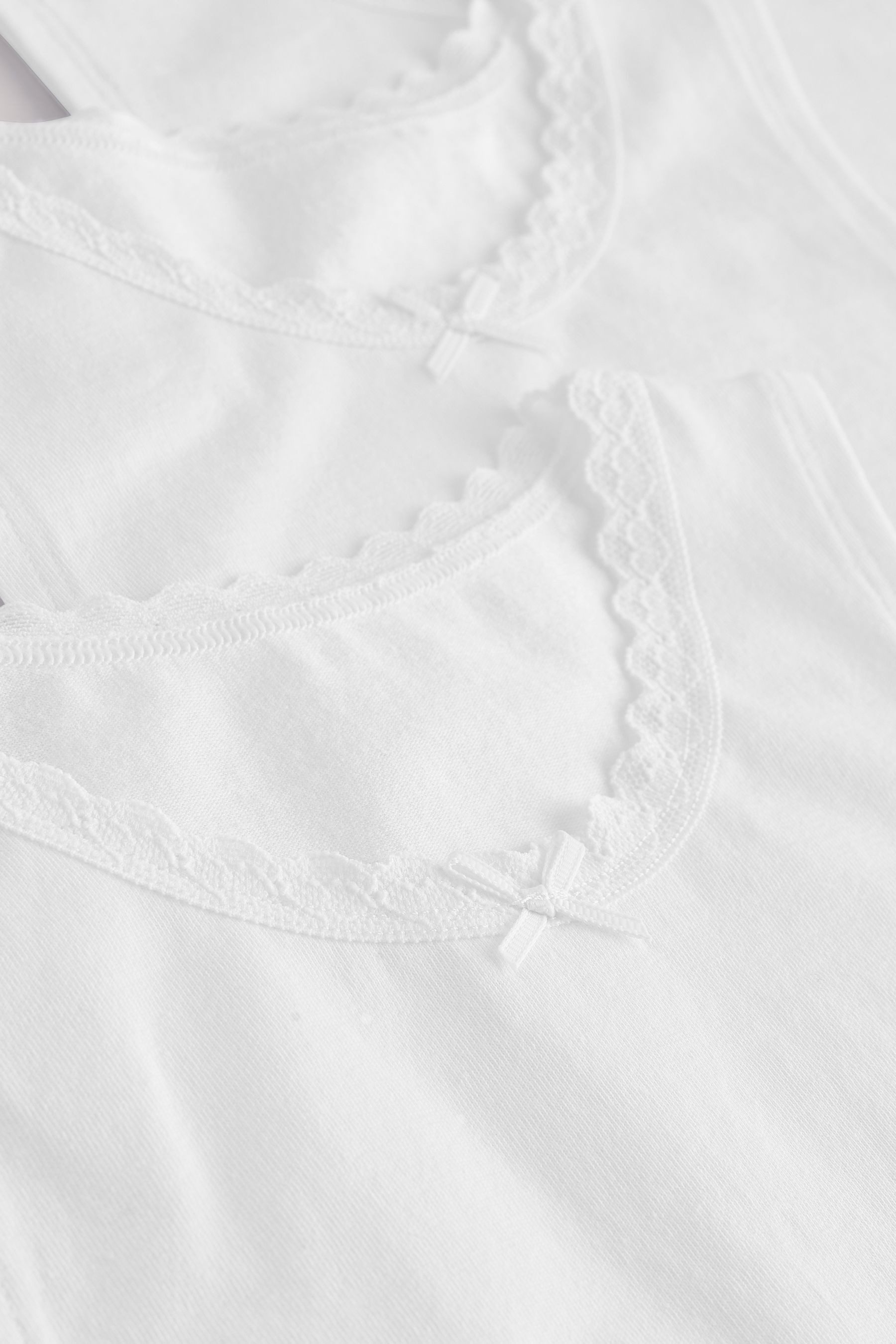 Next Trägertop Trägertops mit Spitzenbesatz, 3er-Pack (3-tlg)