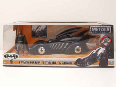 JADA Modellauto Batman Forever Batmobile 1995 schwarz mit Figur Modellauto 1:24 Jada, Maßstab 1:24