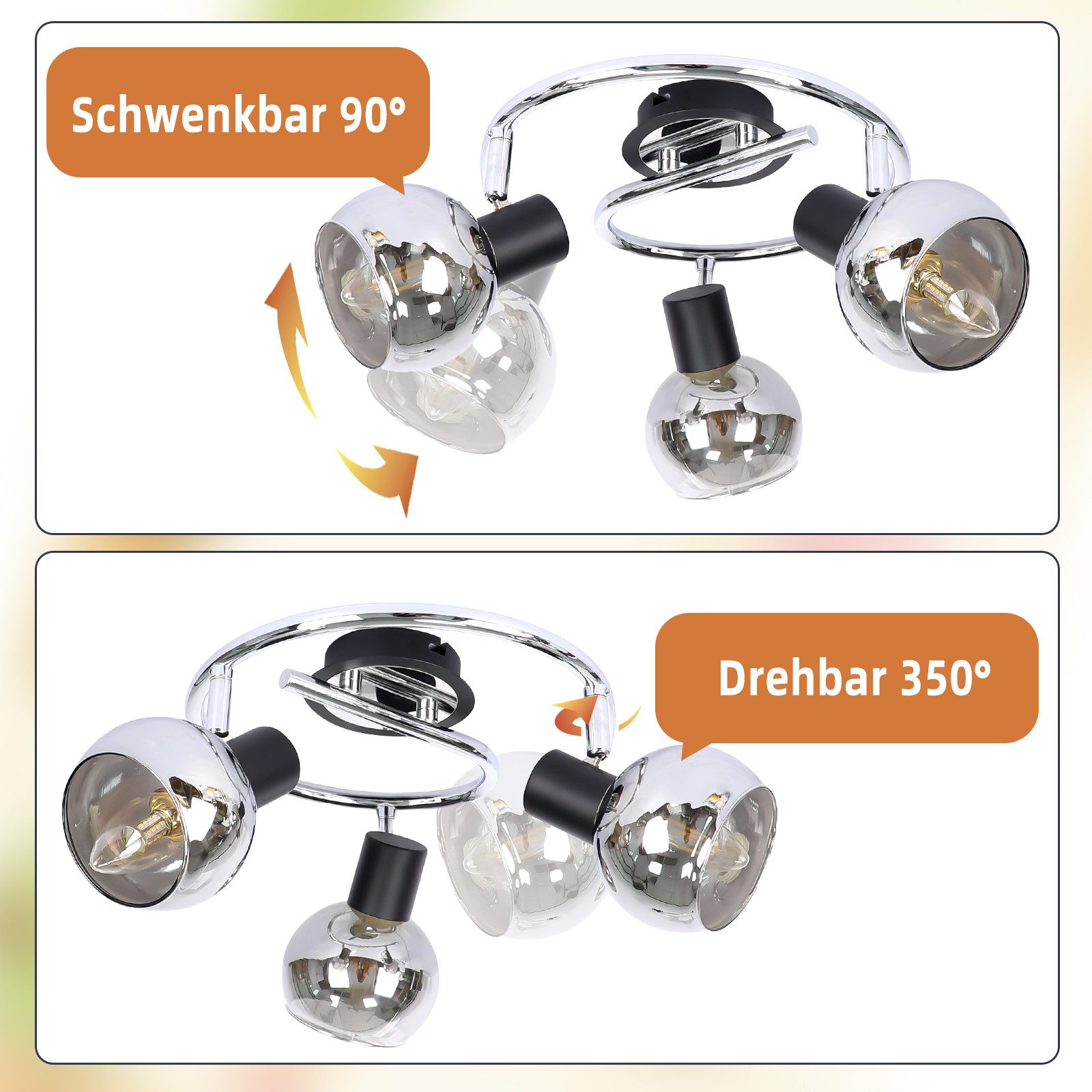 Nettlife Deckenstrahler Küchenlampe 2/3/4/6 Flammig Modern günstig online kaufen