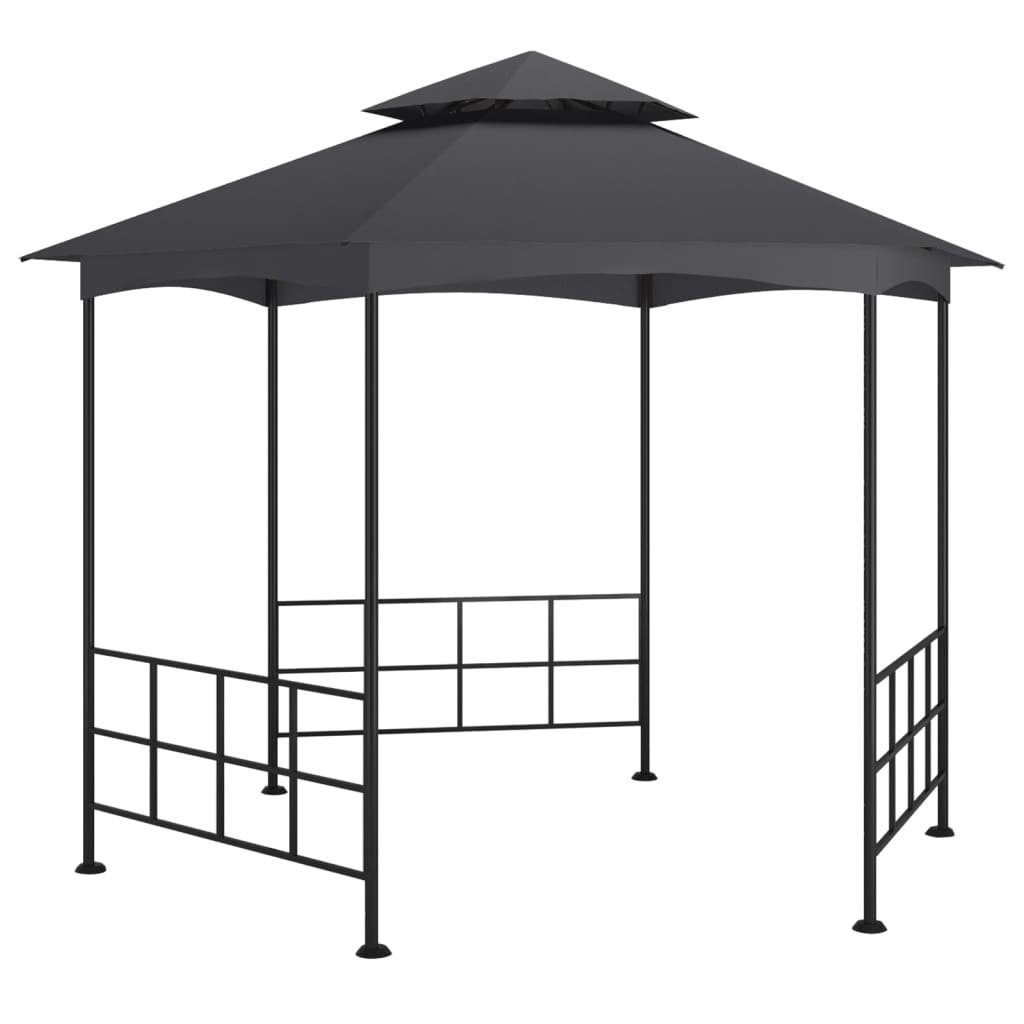 vidaXL Partyzelt Pavillon mit Seitenwänden 3,1x2,7 m Anthrazit