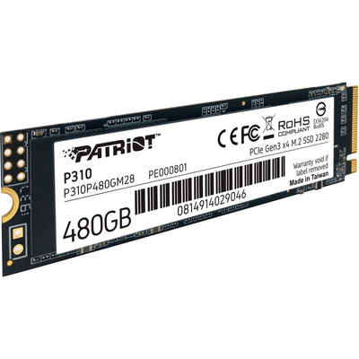 Patriot P310 480 GB SSD-Festplatte (480 GB) Steckkarte"