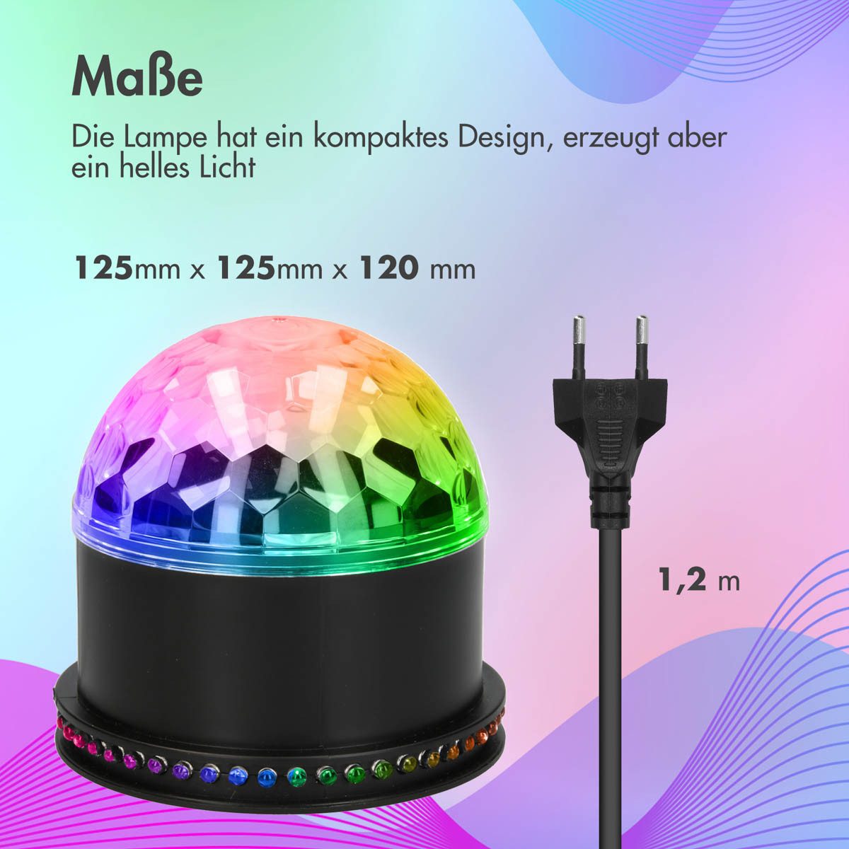 imoshion Discolicht imoshion Rotierenden LED-Disko Licht - Discokugel – Bild 5 von 5