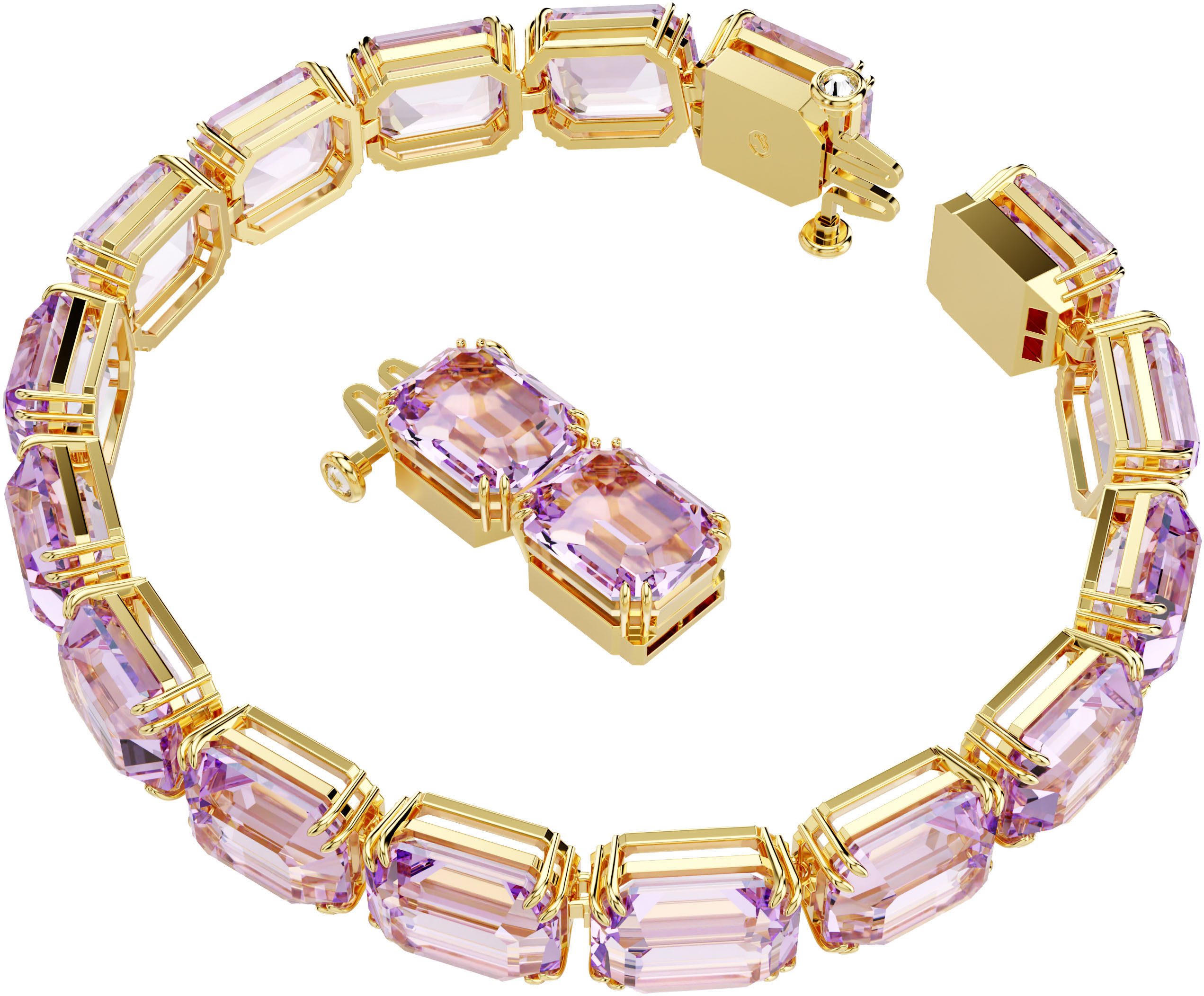 Swarovski Armband Schmuck Geschenk Millenia Tennis Armkette, mit Swarovski® Kristall