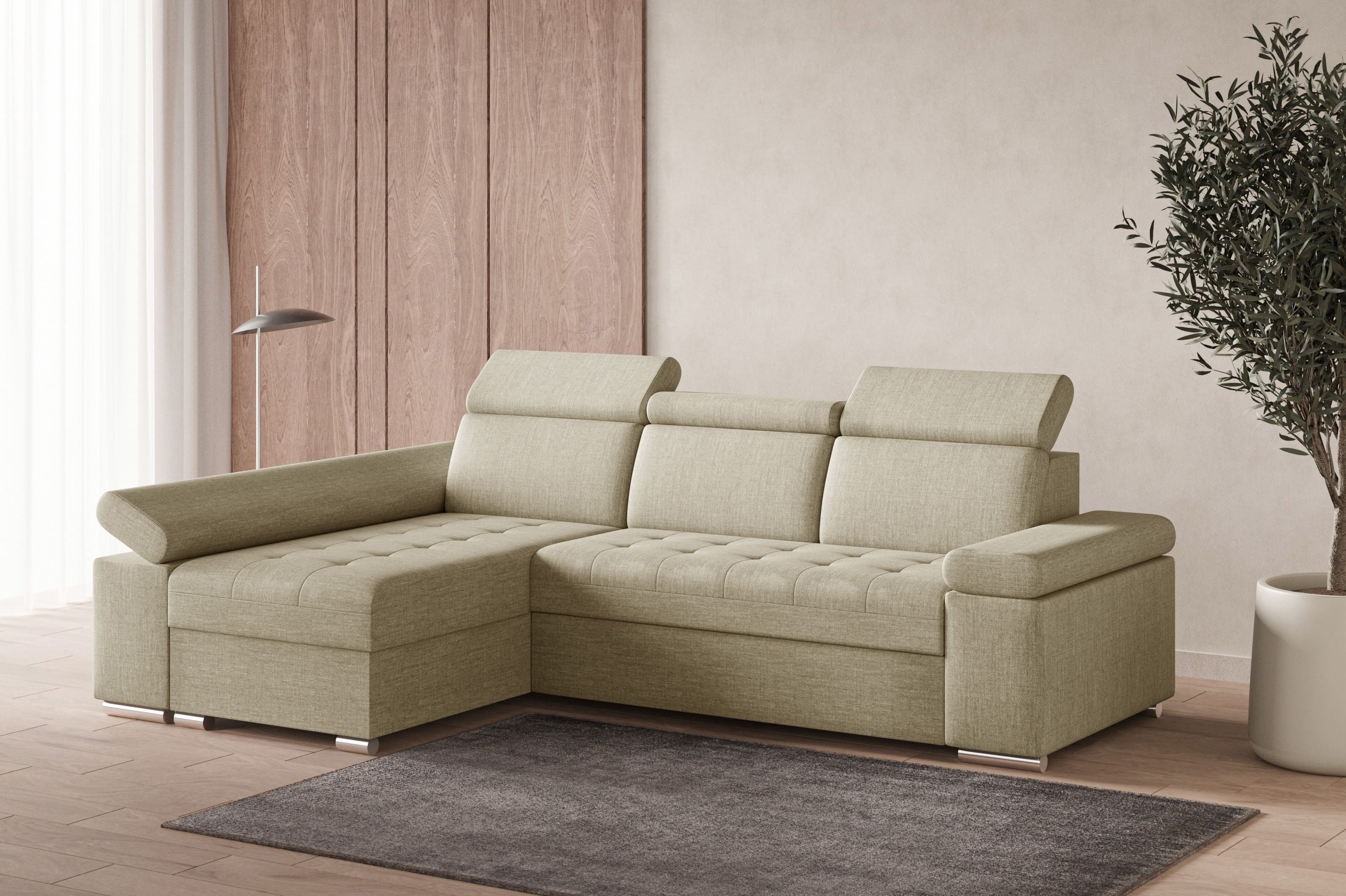 MOEBLO Ecksofa LUKA, modernes Schlafsofa, bequemes günstig online kaufen
