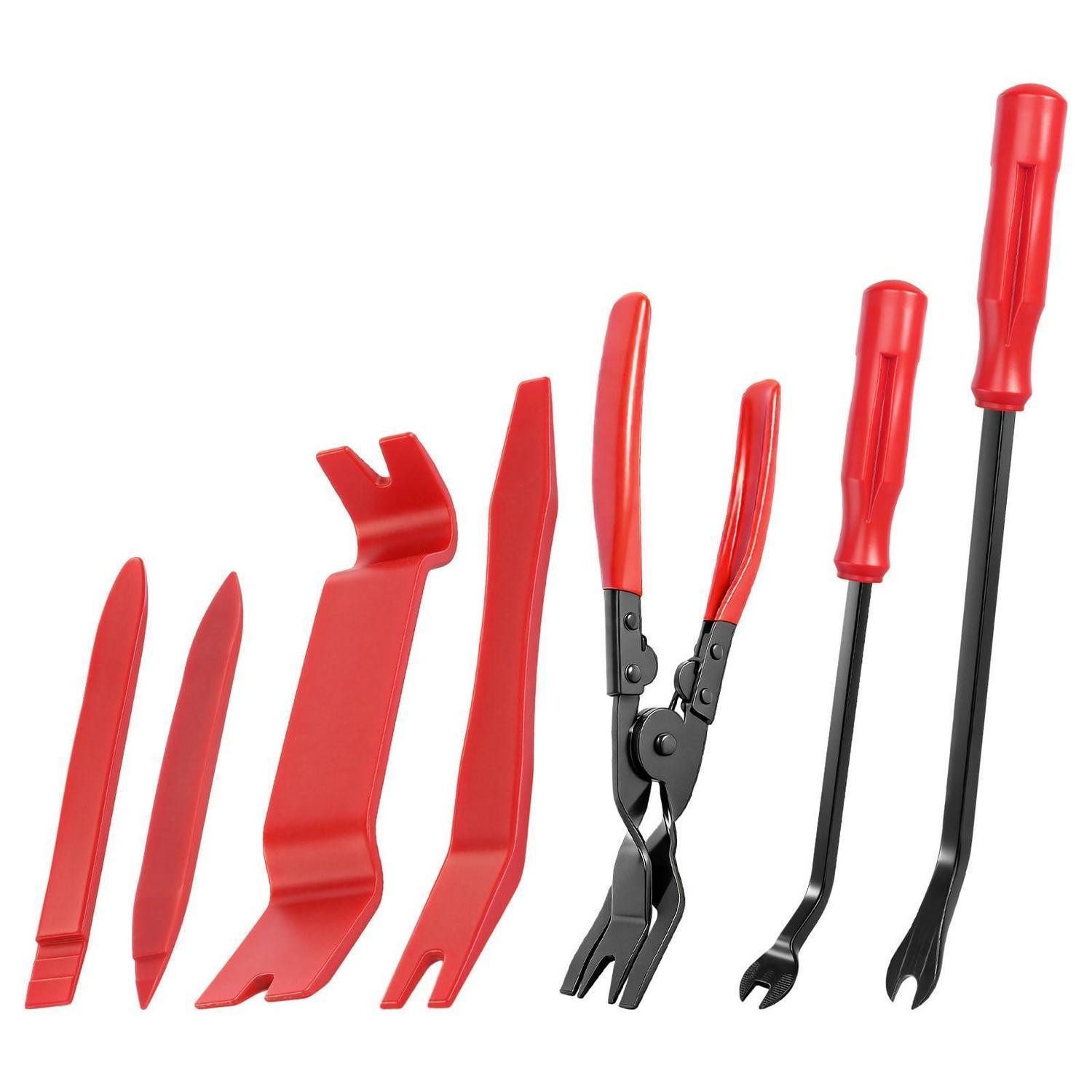 LuxusKollektion Demontagewerkzeug Auto Clip Zangen Set 7-teilig Kunststo., B: 2 cm, L: 20 cm