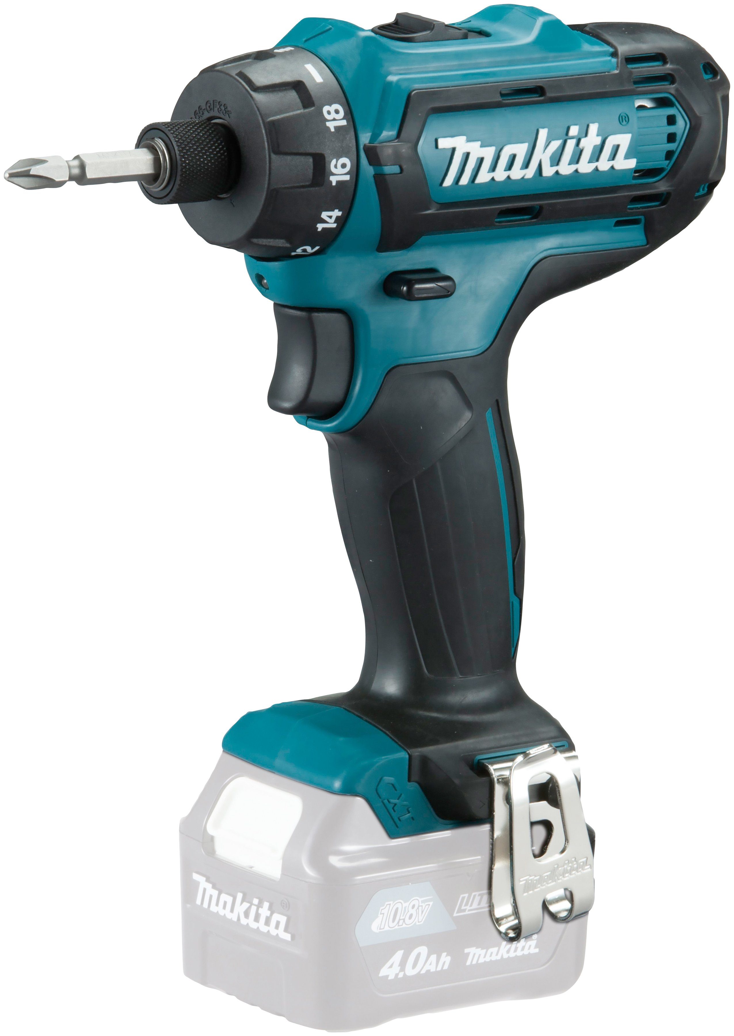 MAKITA Akku-Bohrschrauber »DF031DZ«, 10,8 V, ohne Akku und Ladegerät, Kraftvoller Motor für hohe ...
