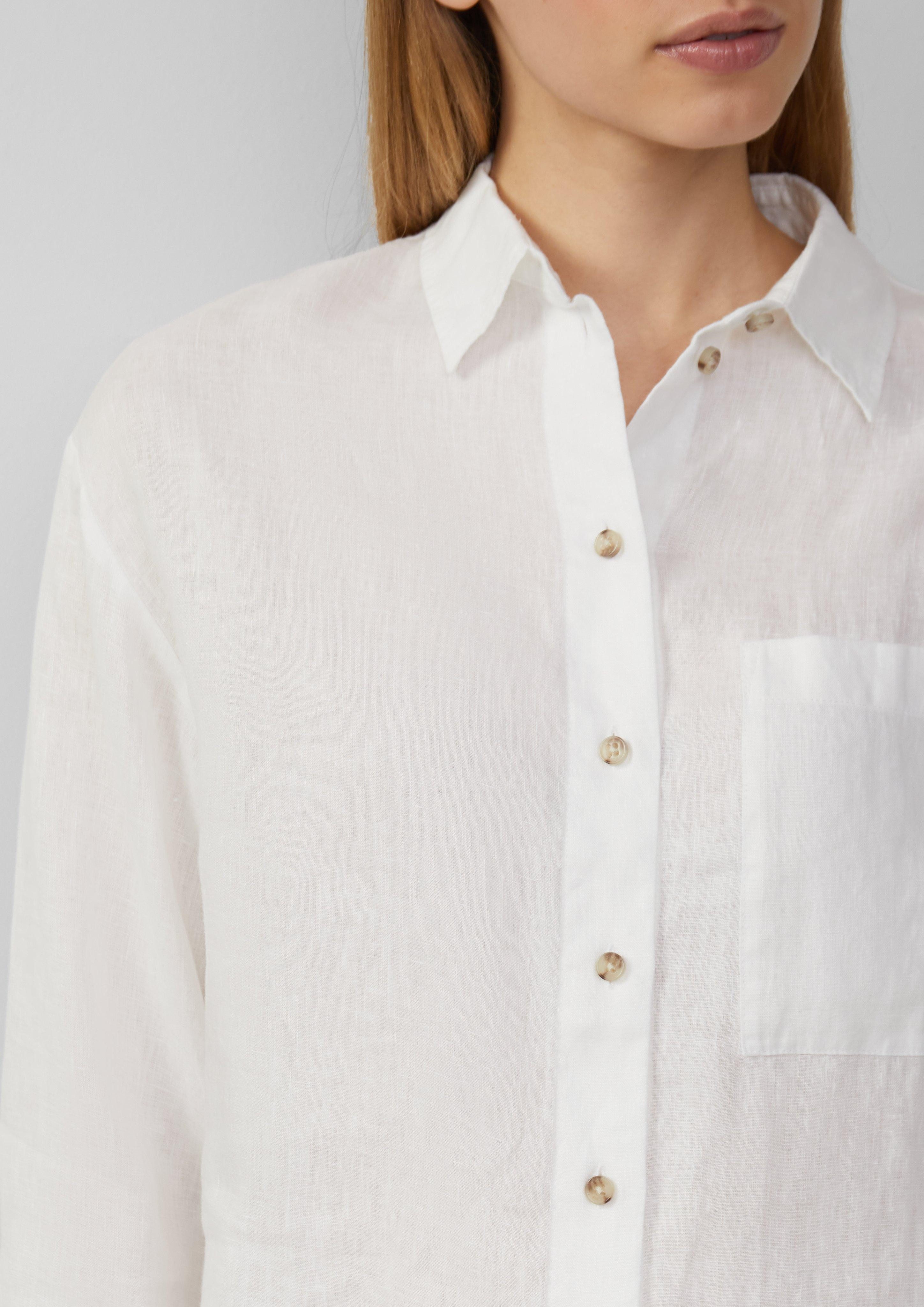 s.Oliver Langarmbluse Bluse aus reinem Leinen günstig online kaufen