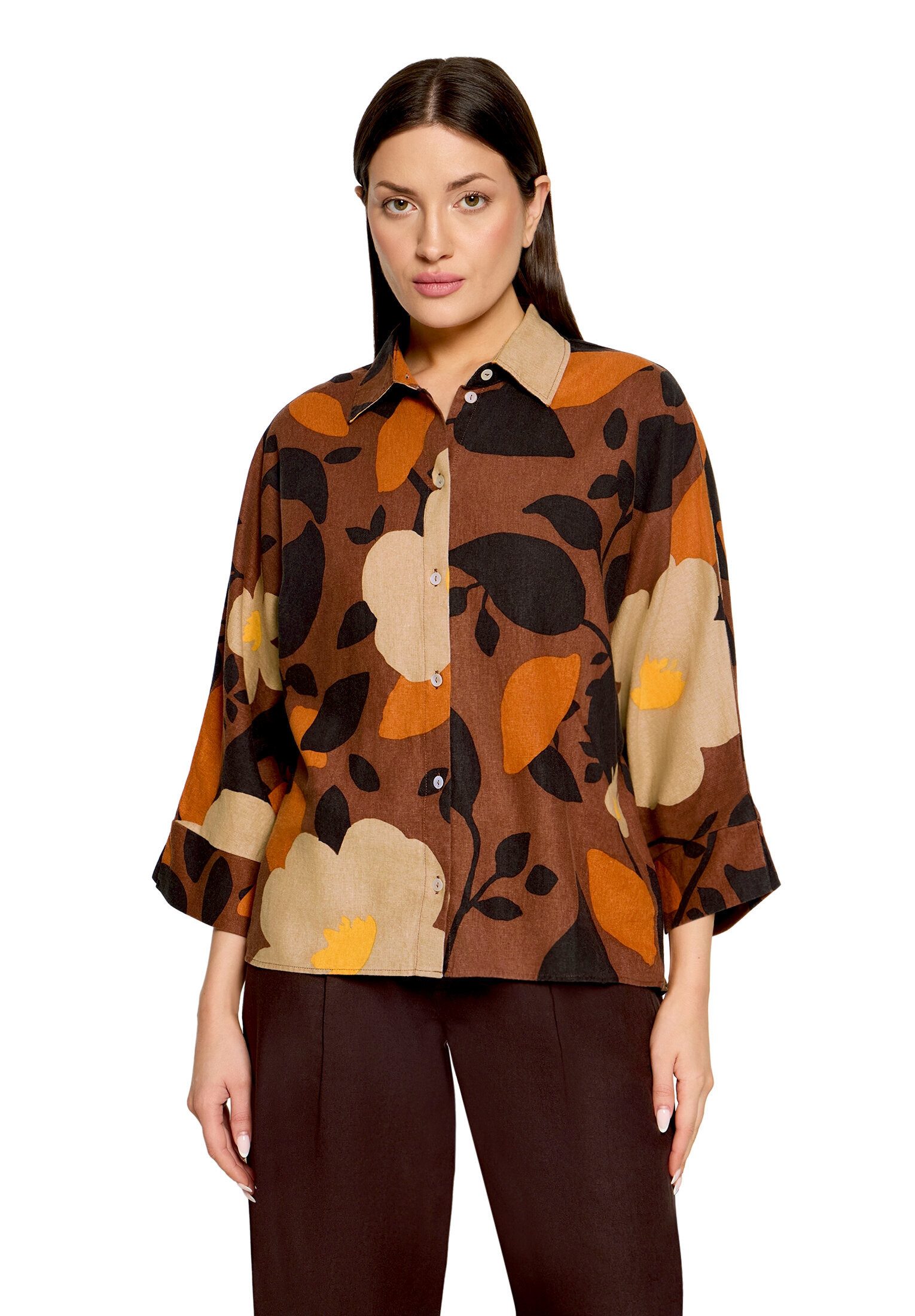 Cartoon Schlupfbluse Damen mit Muster