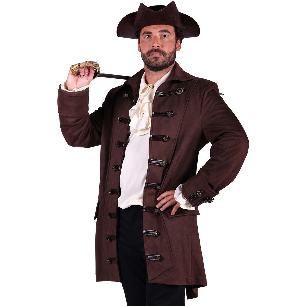 thetru Piraten-Kostüm Piraten Jacke Deluxe - Kostüm Sir Lancester