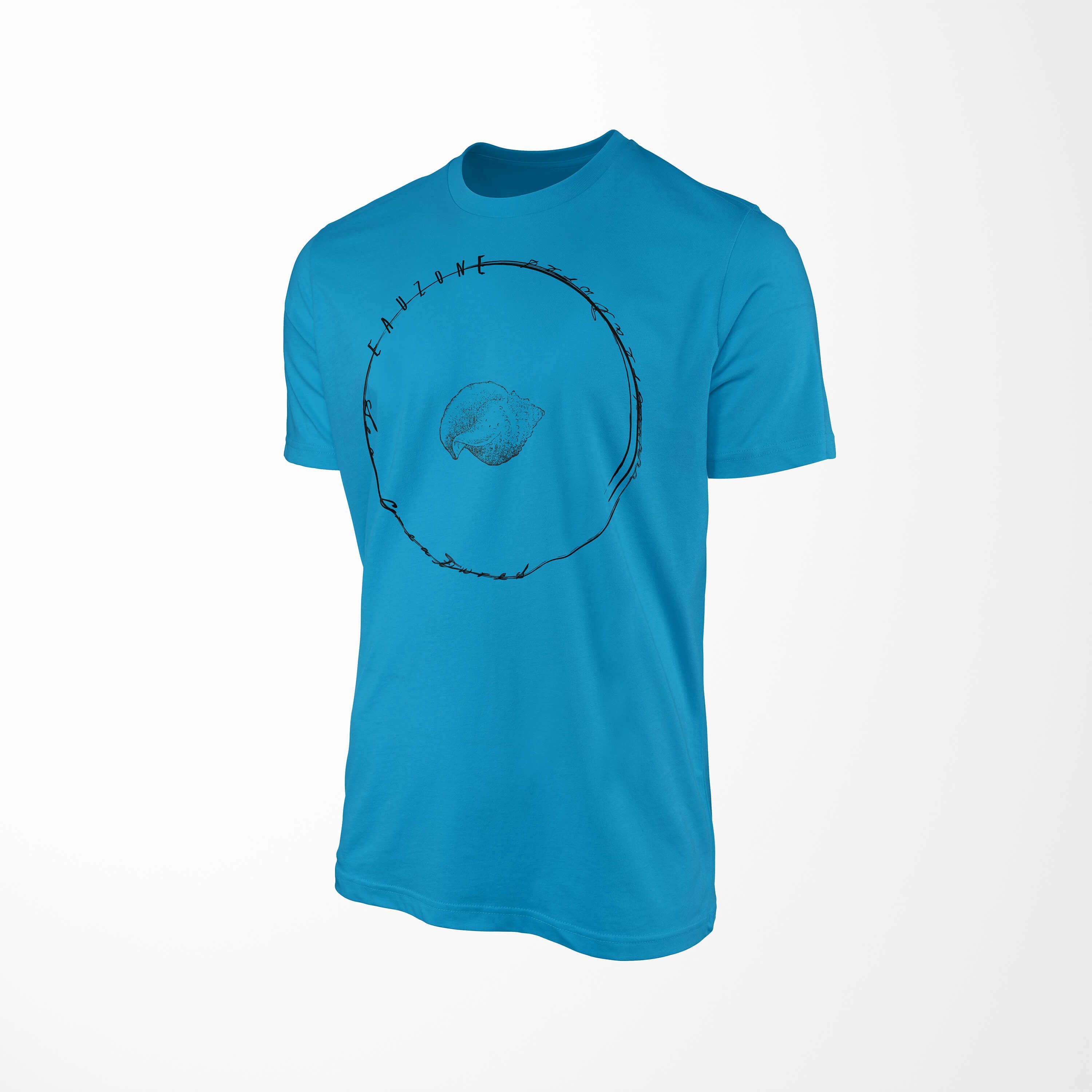 T-Shirt sportlicher Tiefsee Sinus Sea Fische feine und T-Shirt Sea / Art Serie: 002 Struktur - Atoll Creatures, Schnitt