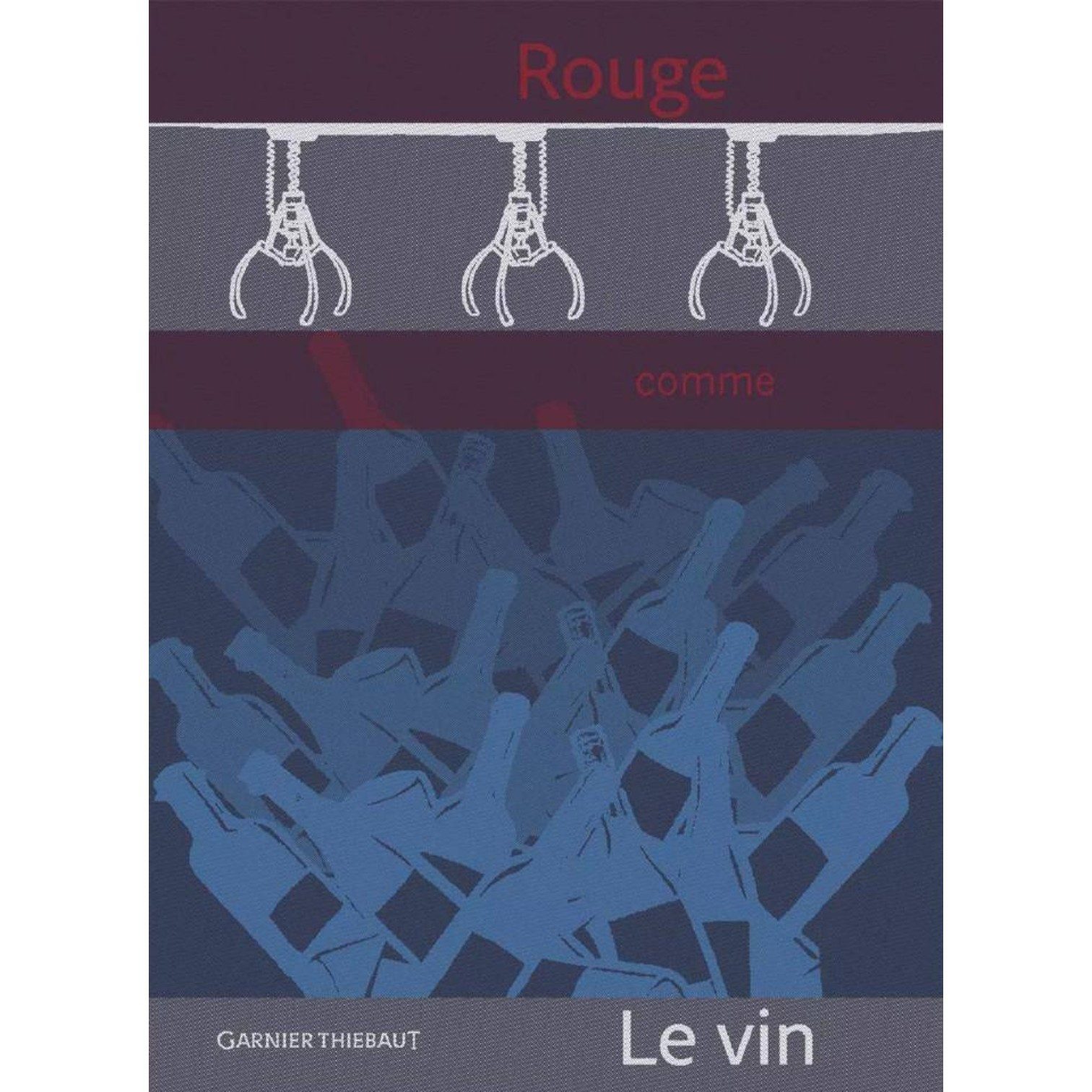 Garnier Thiebaut Geschirrtuch Rouge comme le vin tricolore von Garnier Thiebaut