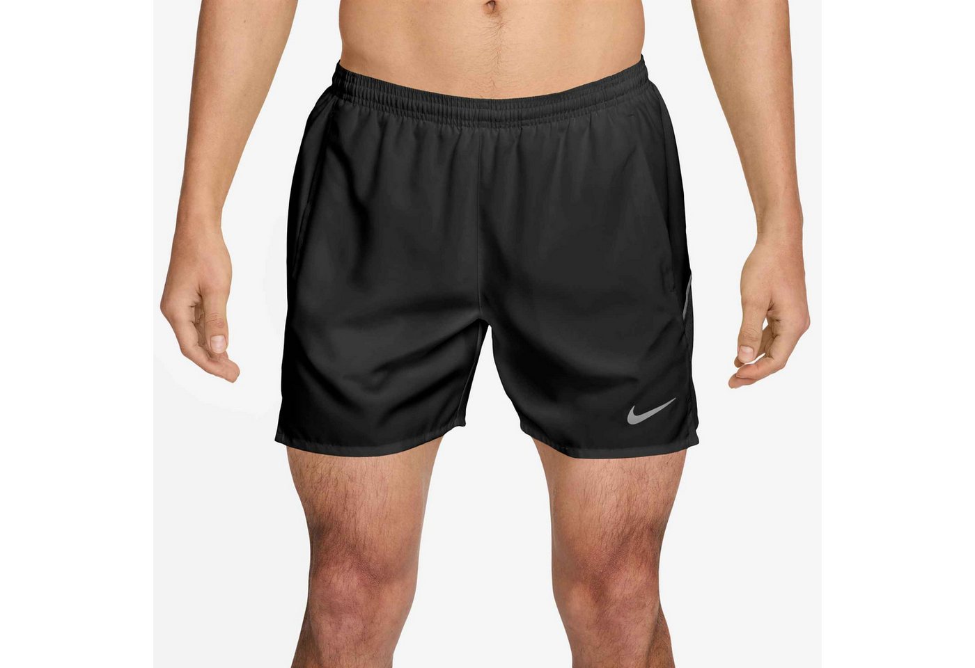 Nike Laufshorts Nike Miler Men's Dri-FIT 5" Brief-Lined Running Shorts mit Reißverschlusstasche, schnell trocknendes Material, gerade Form