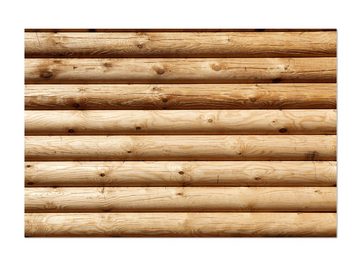 wandmotiv24 Leinwandbild Rustik Holzwand, Steine & Holz (1 St), Wandbild, Wanddeko, Leinwandbilder in versch. Größen