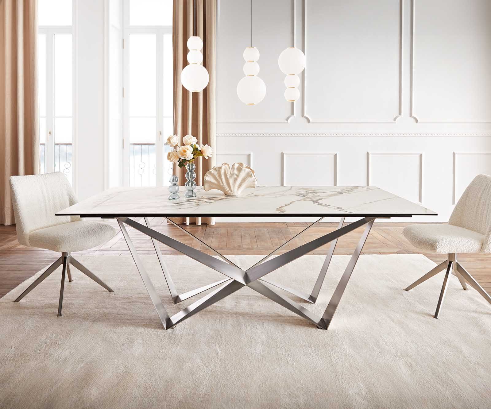 DELIFE Esstisch Edge, Keramik Calacatta Luxe günstig online kaufen