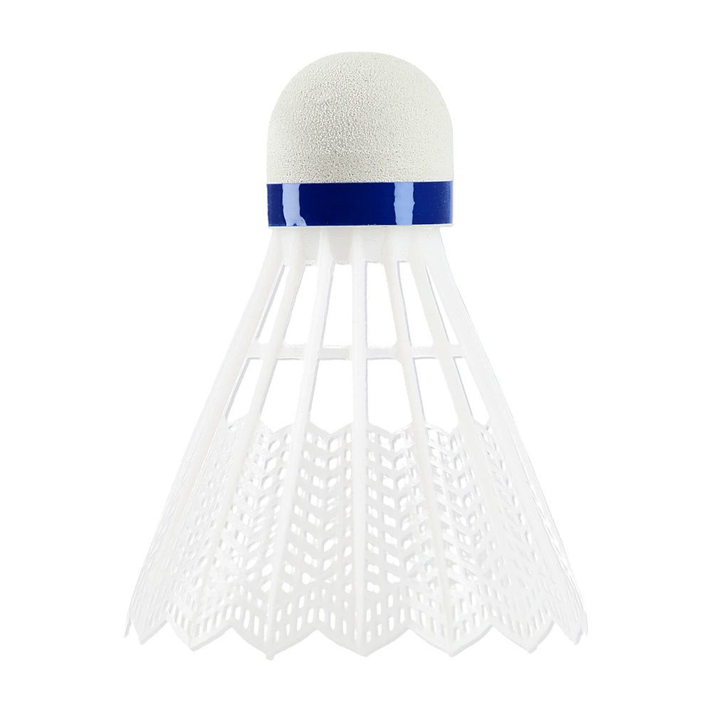 HMS Federball Badmintonbälle Shuttlecocks Federbälle (Spar-Set, 3-St), Kunststoff-Korb, EVA-Kopf, 3er-Tube, langlebig
