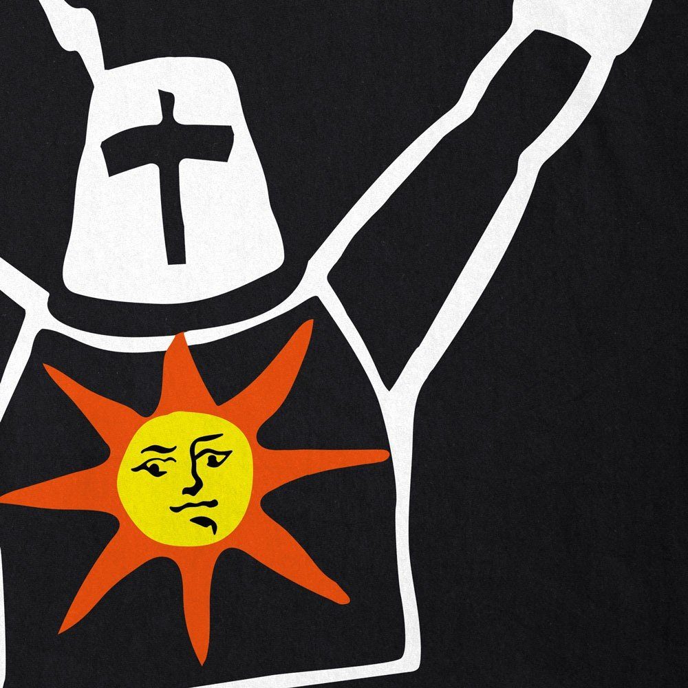 Gwyn Praise Souls Dark Sonnen the Sunbro Print-Shirt schwarz T-Shirt style3 Sun Bro Ritter Herren Solaire