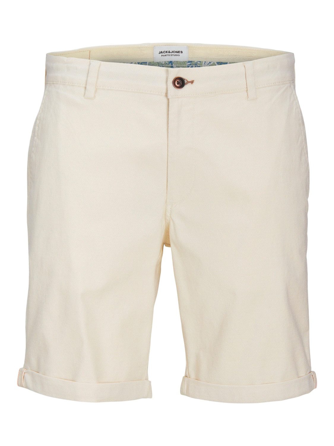Jack & Jones Chinoshorts Kurzes Design Lässige Midi- für Herren Recyceltes Material, Baumwolle nachhaltig Regular Fit unifarben