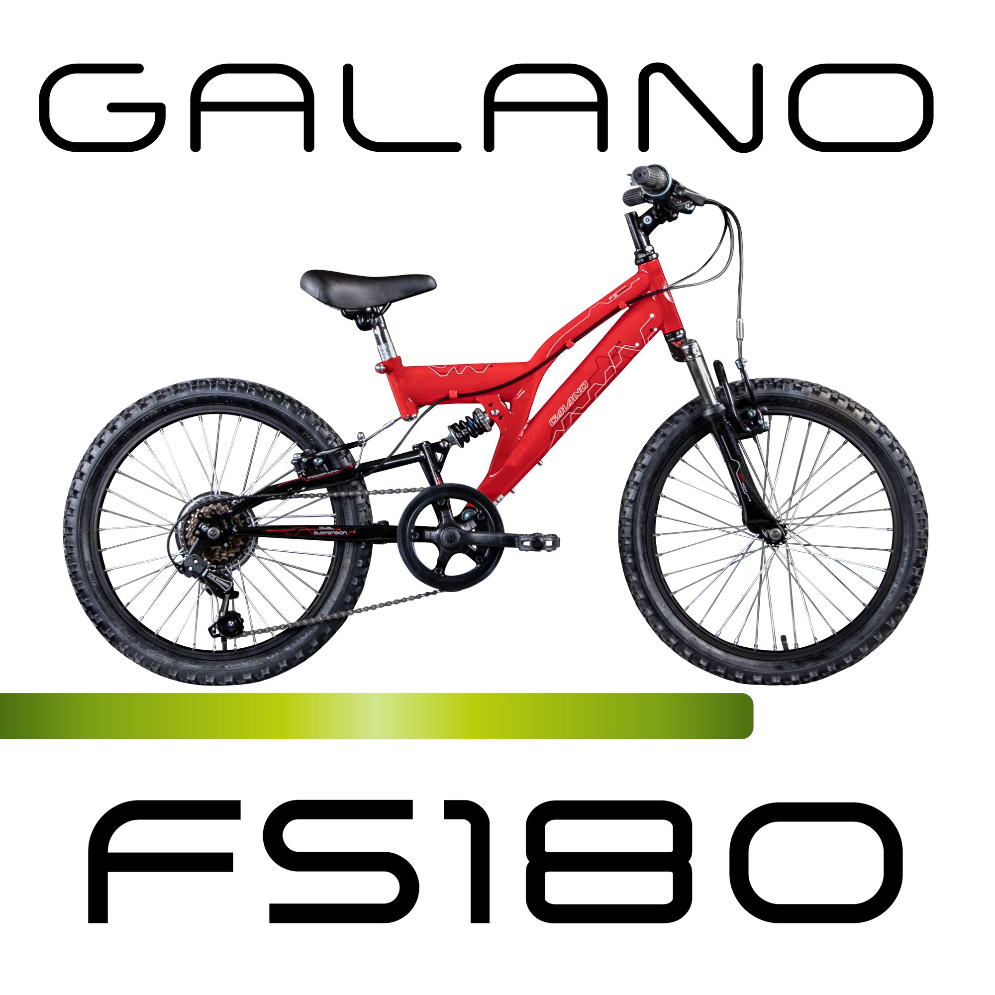 Galano Mountainbike FS180, 6 Gang, Kettenschaltung, 20 Zoll Kinderfahrrad ab 6 Jahre 120-135 cm für Mädchen und Jungen – Bild 2 von 5