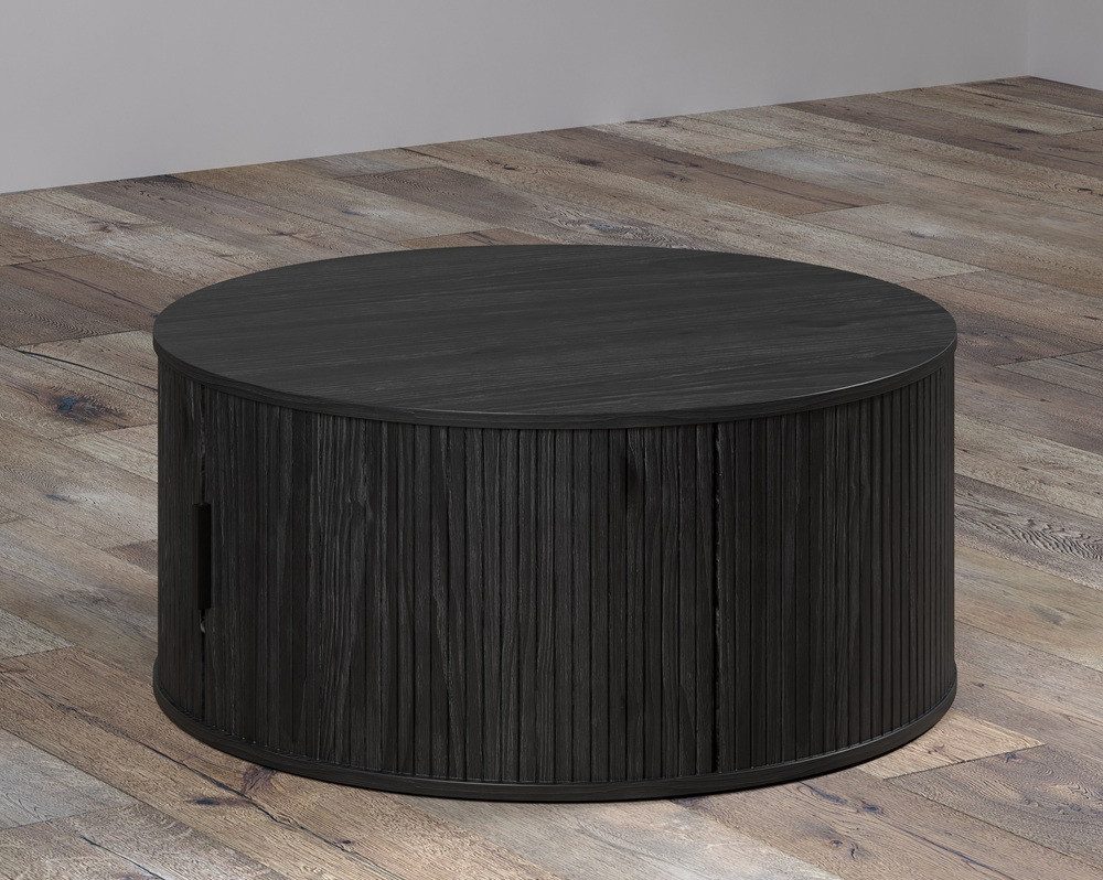 trendteam Couchtisch Couchtisch Ronin, Esche Schwarz, rund (no-Set), Breite 80 cm