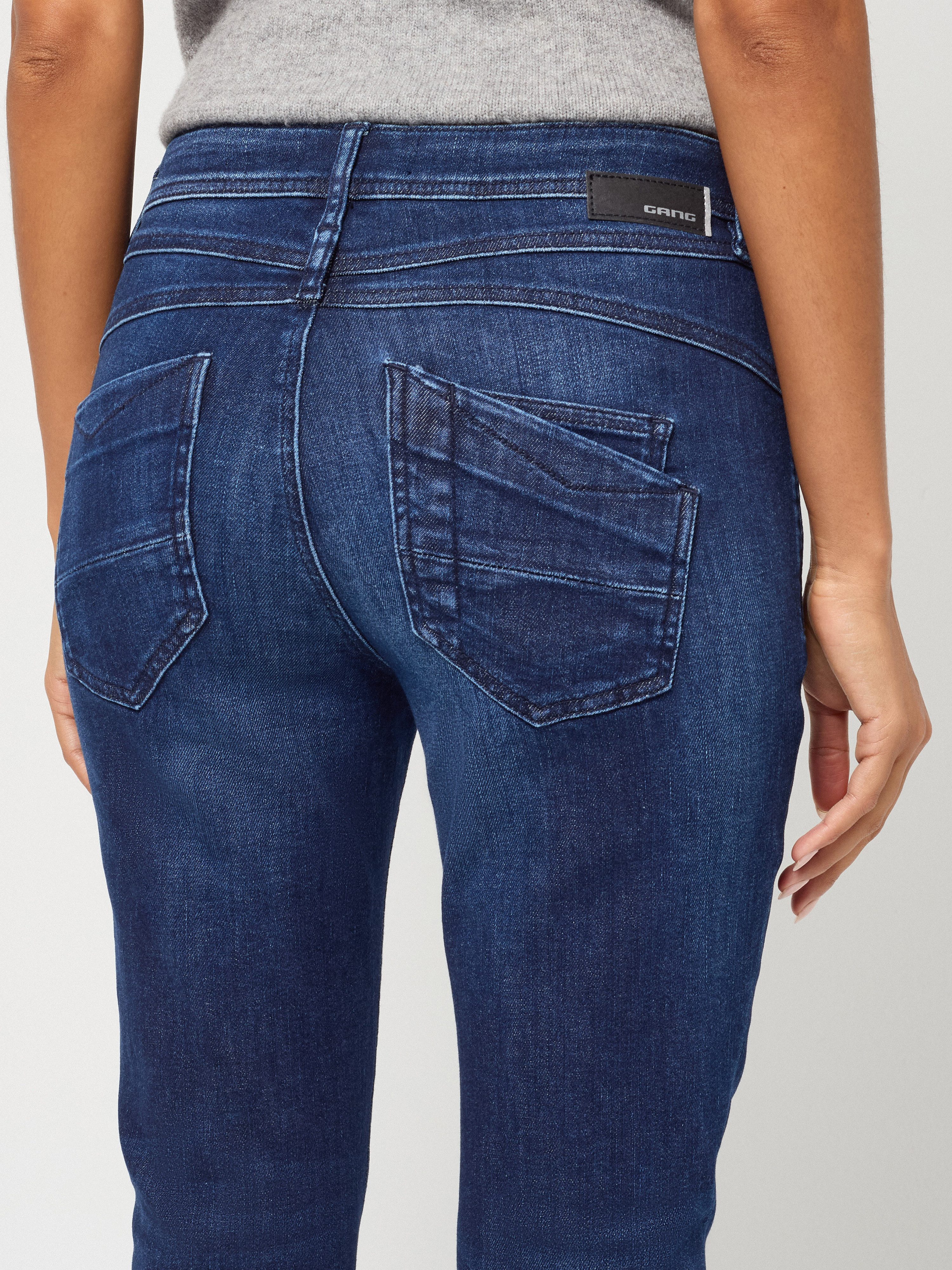 GANG Relax-fit-Jeans 94AMELIE mit doppelter rechter Gesäßtasche