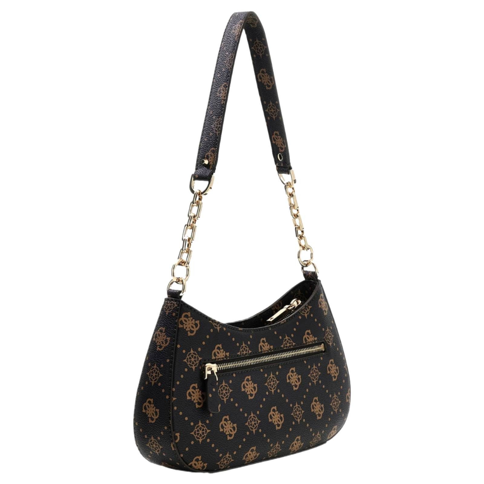 Guess Handtasche Carrie Logo Top Zip Shoulder Bag
