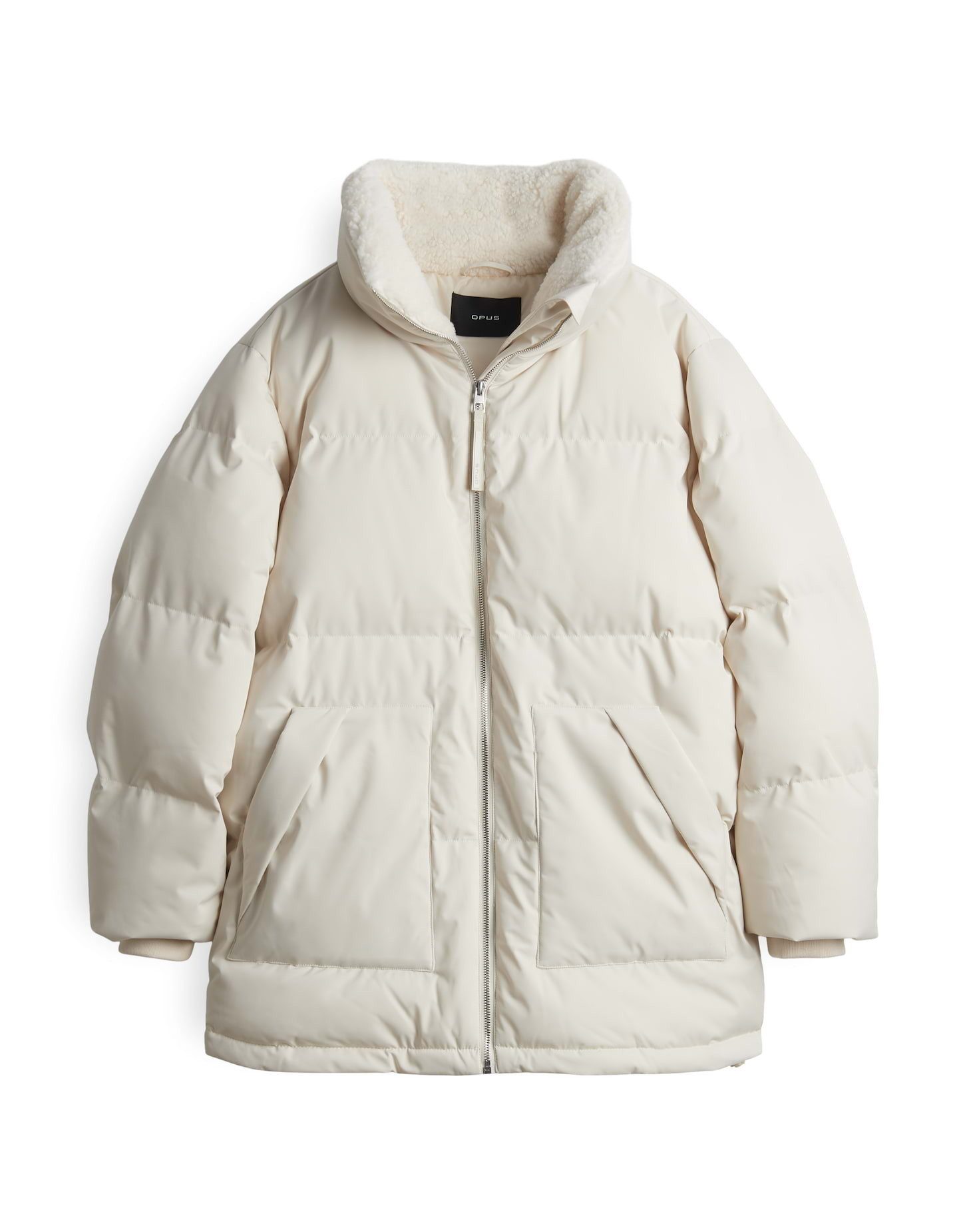 OPUS Steppjacke HILEEN mit Teddyfellkragen ovaler günstig online kaufen