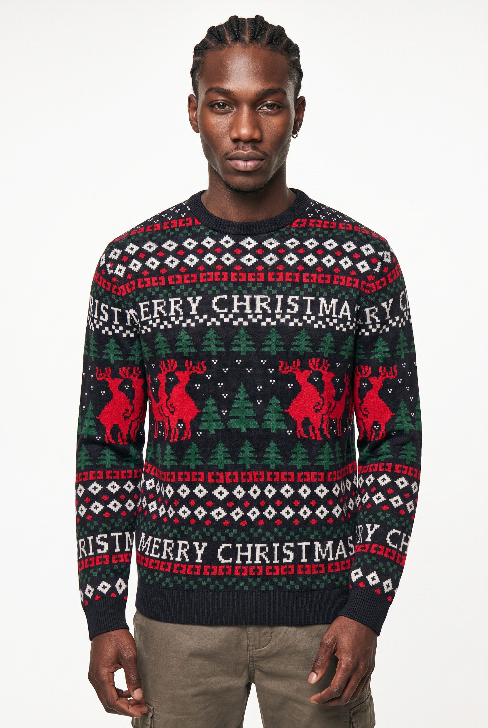 ONLY & SONS Rundhalspullover ONSX-MAX REG DEER CREW KNIT