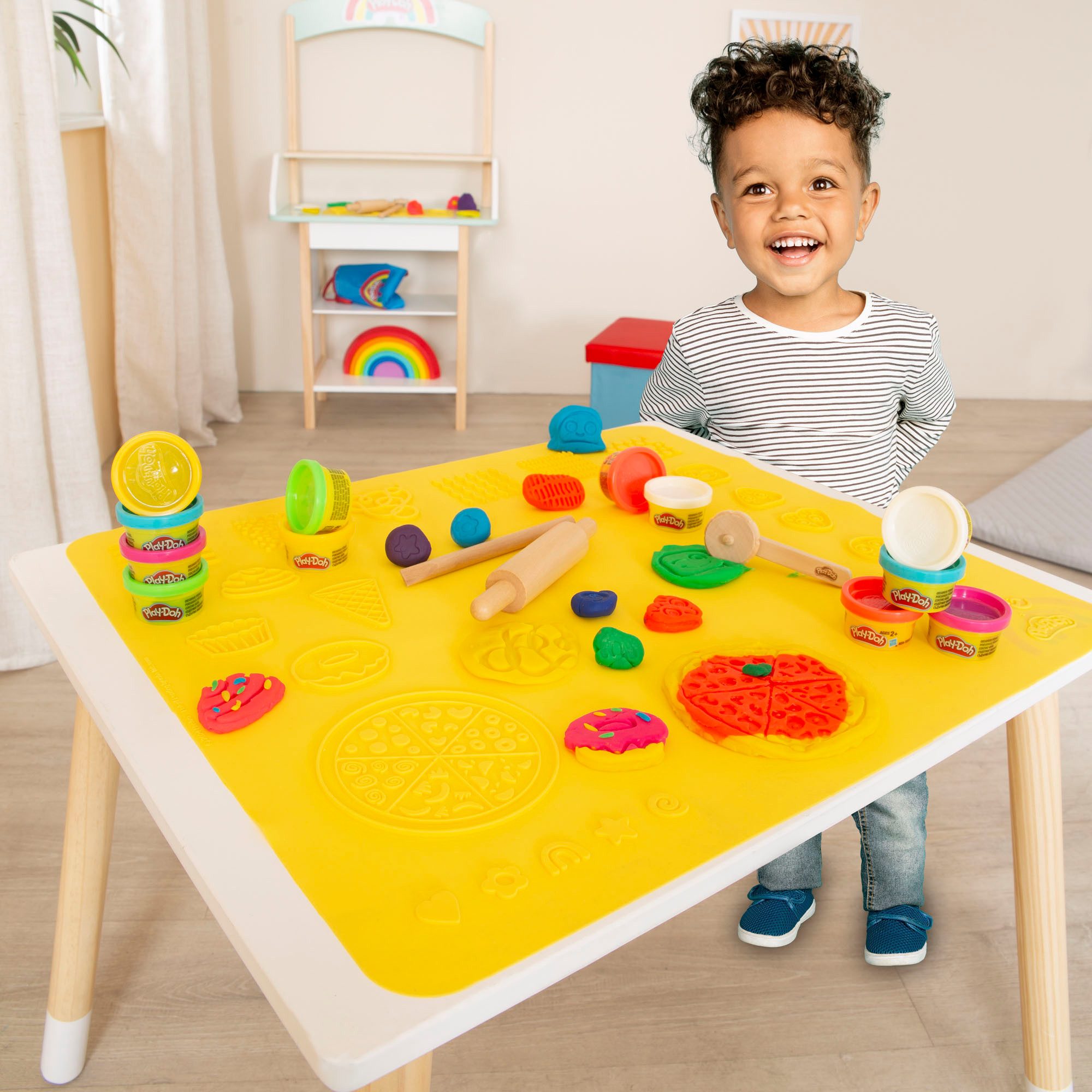 roba® Children's Seating Set Play-Doh, (Set), incl. 3D Creative Mat, Modeling Clay and Accessories