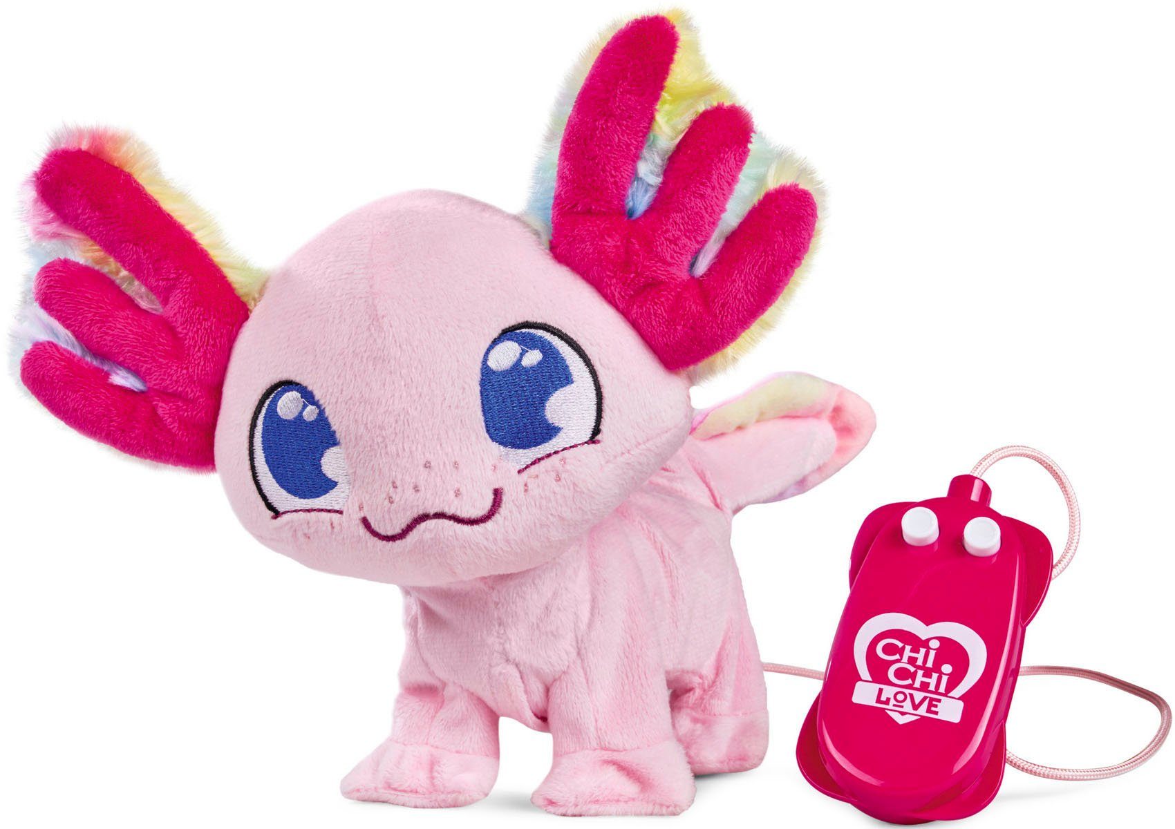 SIMBA Kuscheltier Chi Chi Love Axolotl, mit Funktion