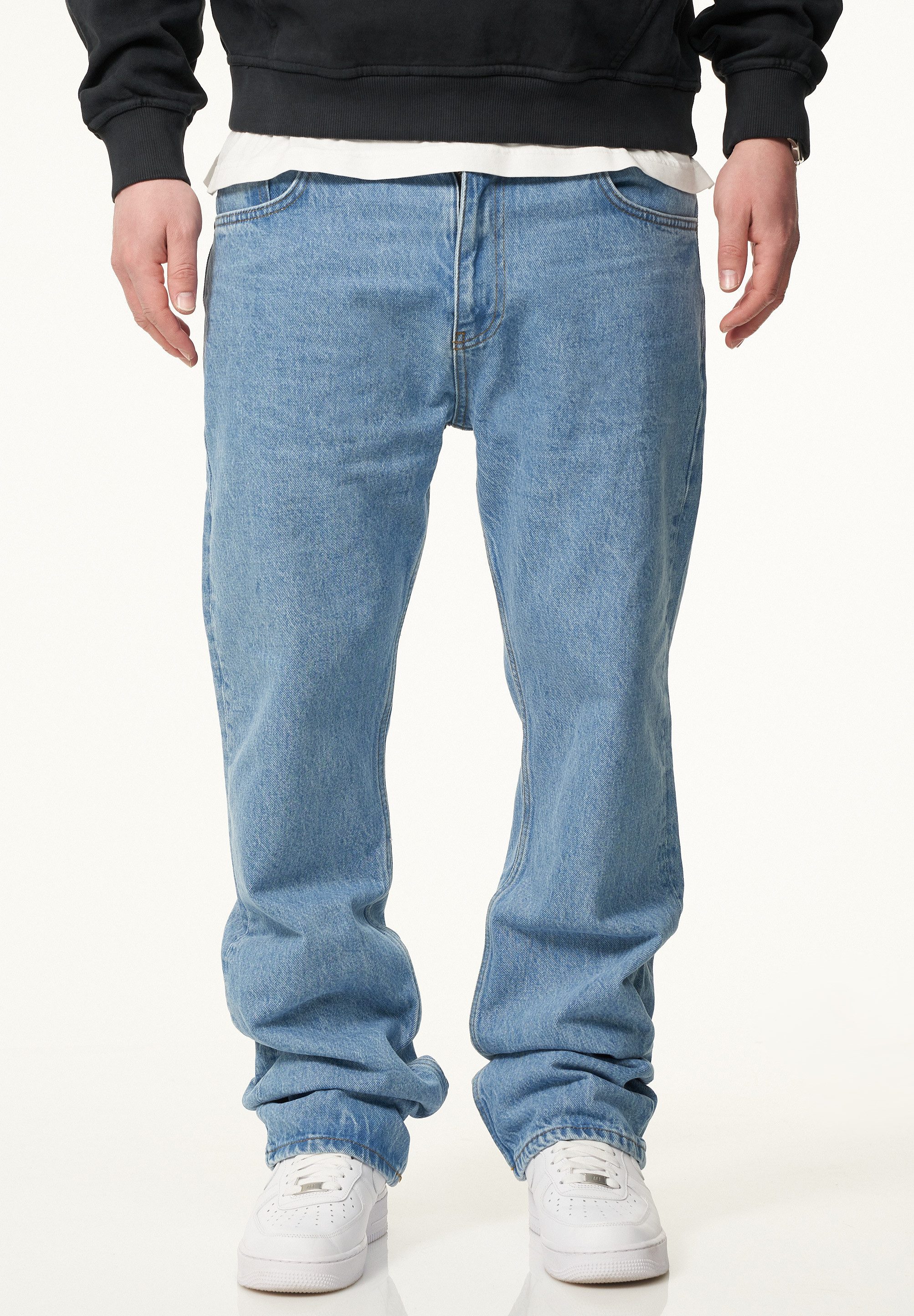DAILY COTTON Straight-Jeans DCSILAO Herren Lange Hose Jeans Straight-Fit günstig online kaufen