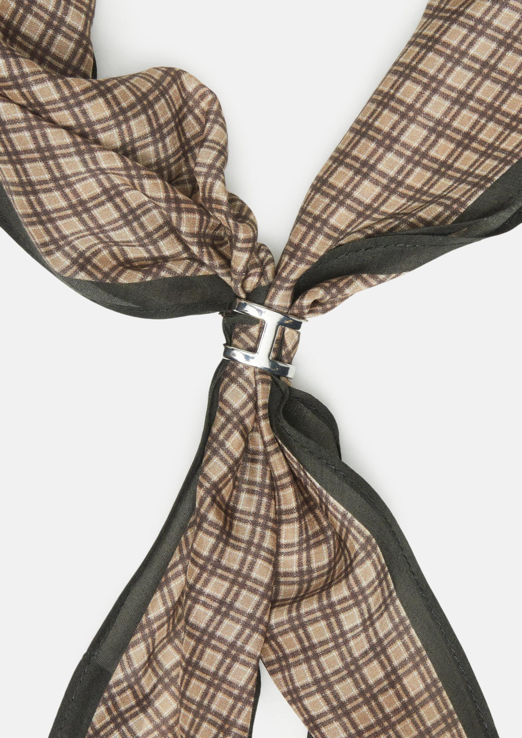 comma Schal Tuch, Seidenmix-Tuch mit Schmuck-Detail