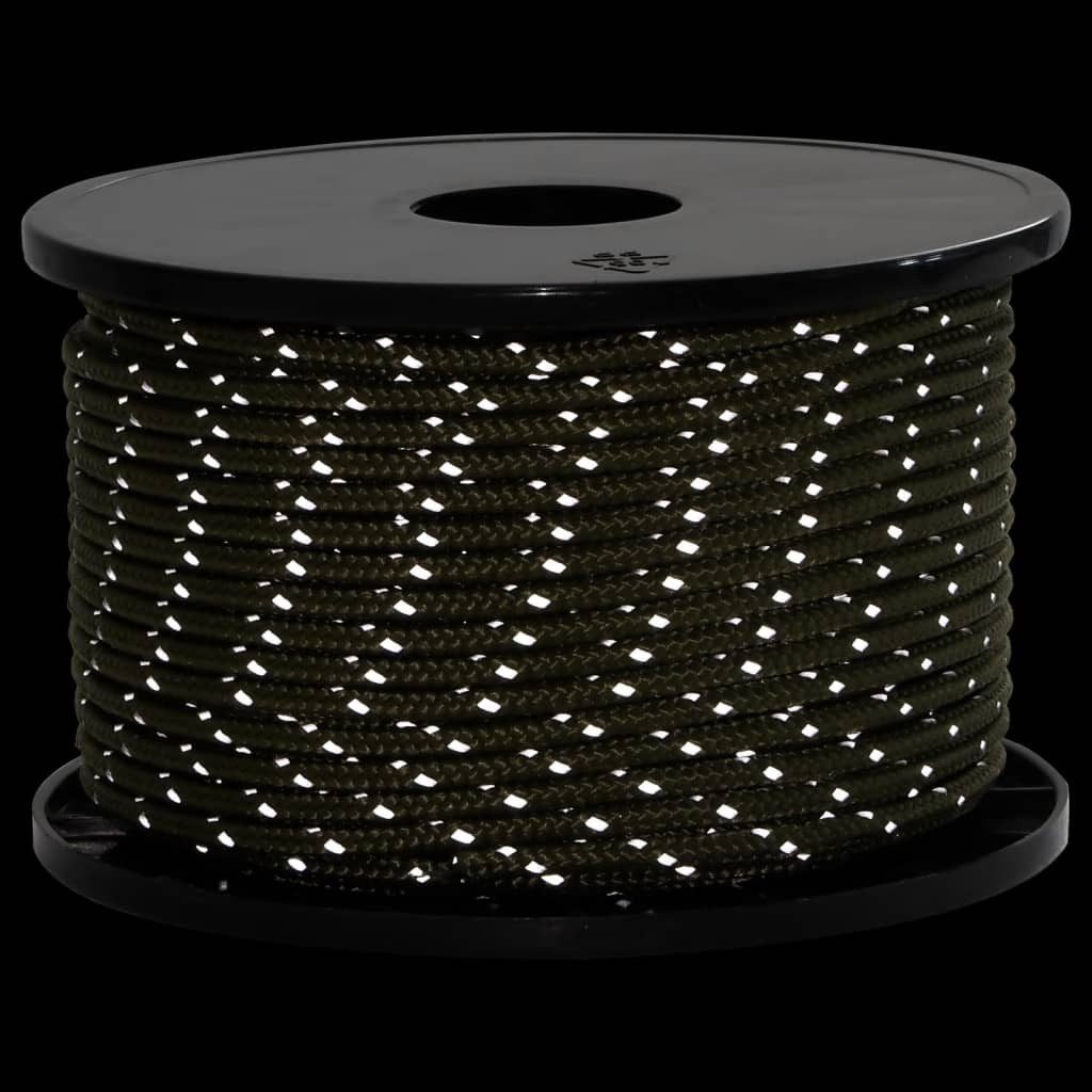 vidaXL Zeltleine Reflektierend mit Seilspannern 50 m 5 mm Abspannleine (1-tlg)