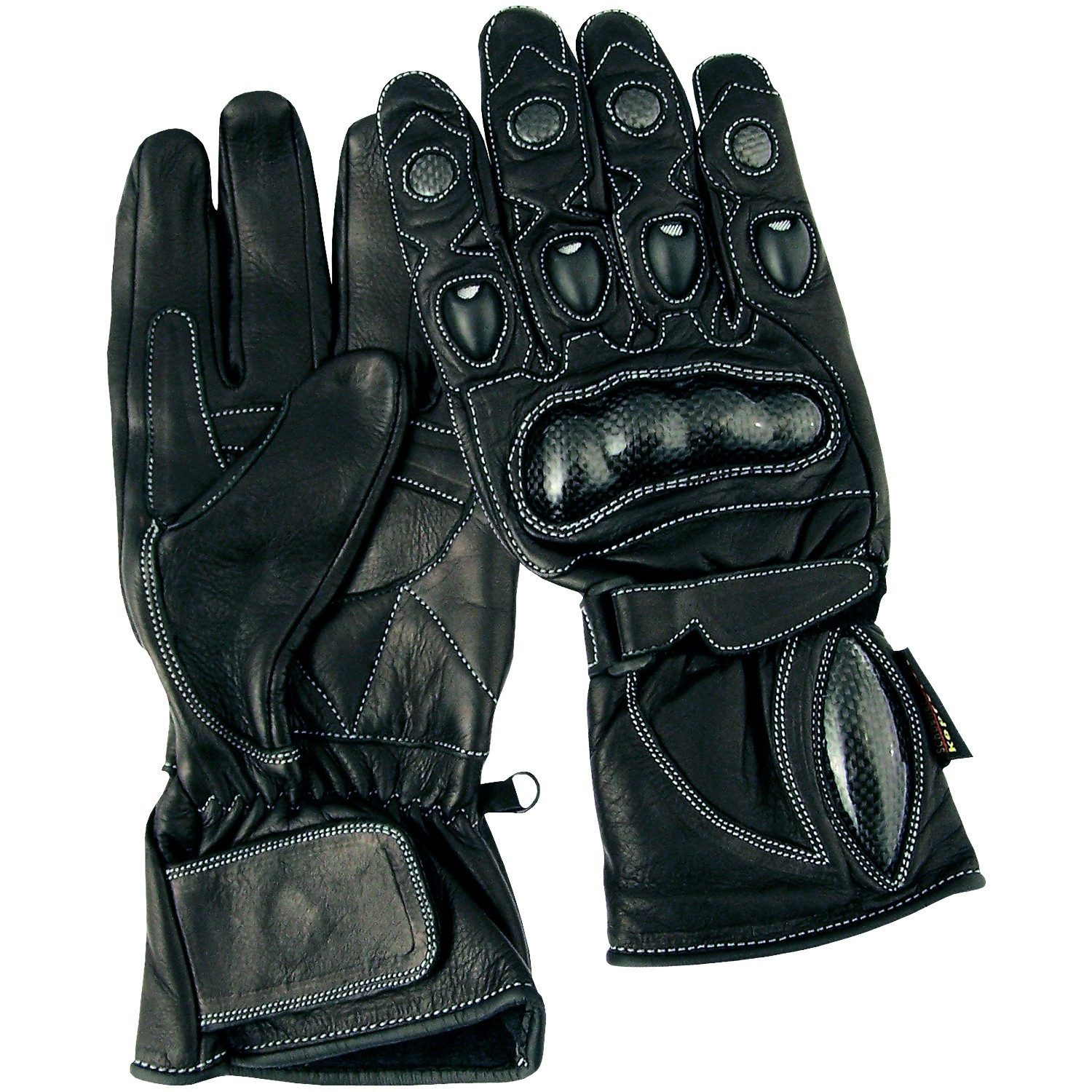roleff Motorradhandschuhe RO61A Leder-Motorradhandschuhe – Mit Protektoren & Belüftung XL auch in großen Größen