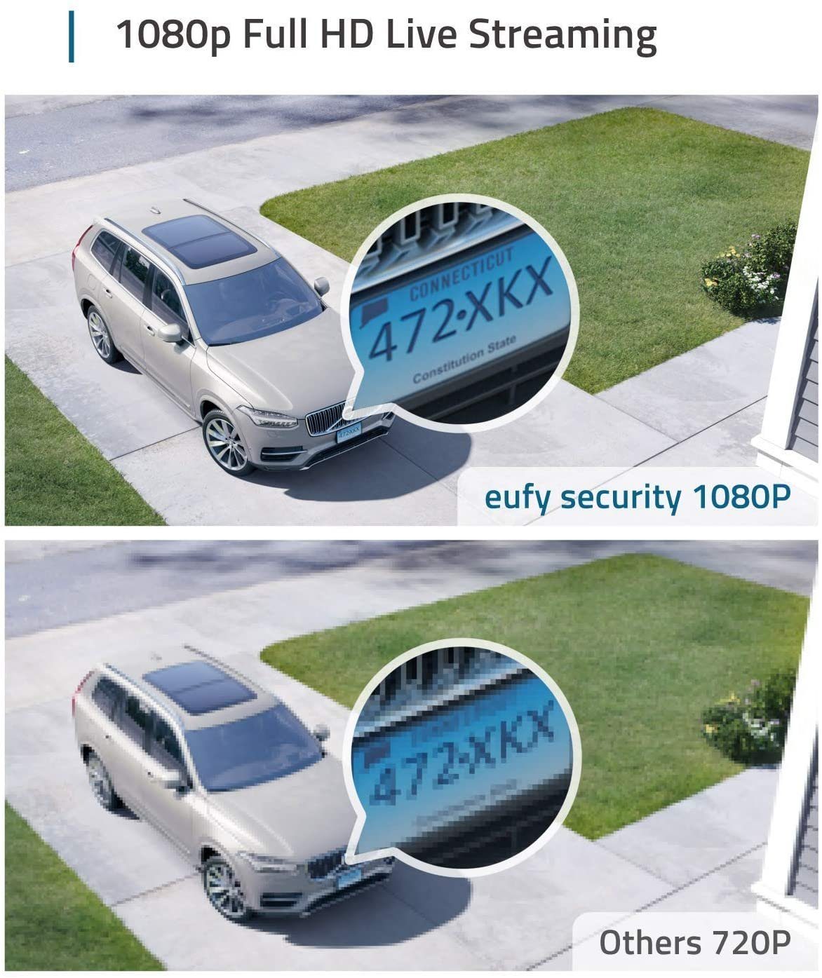 eufy Security Überwachungskamera eufyCam 2C (Außenbereich, Innenbereich, 2-tlg., kabellos, HD 1080p)