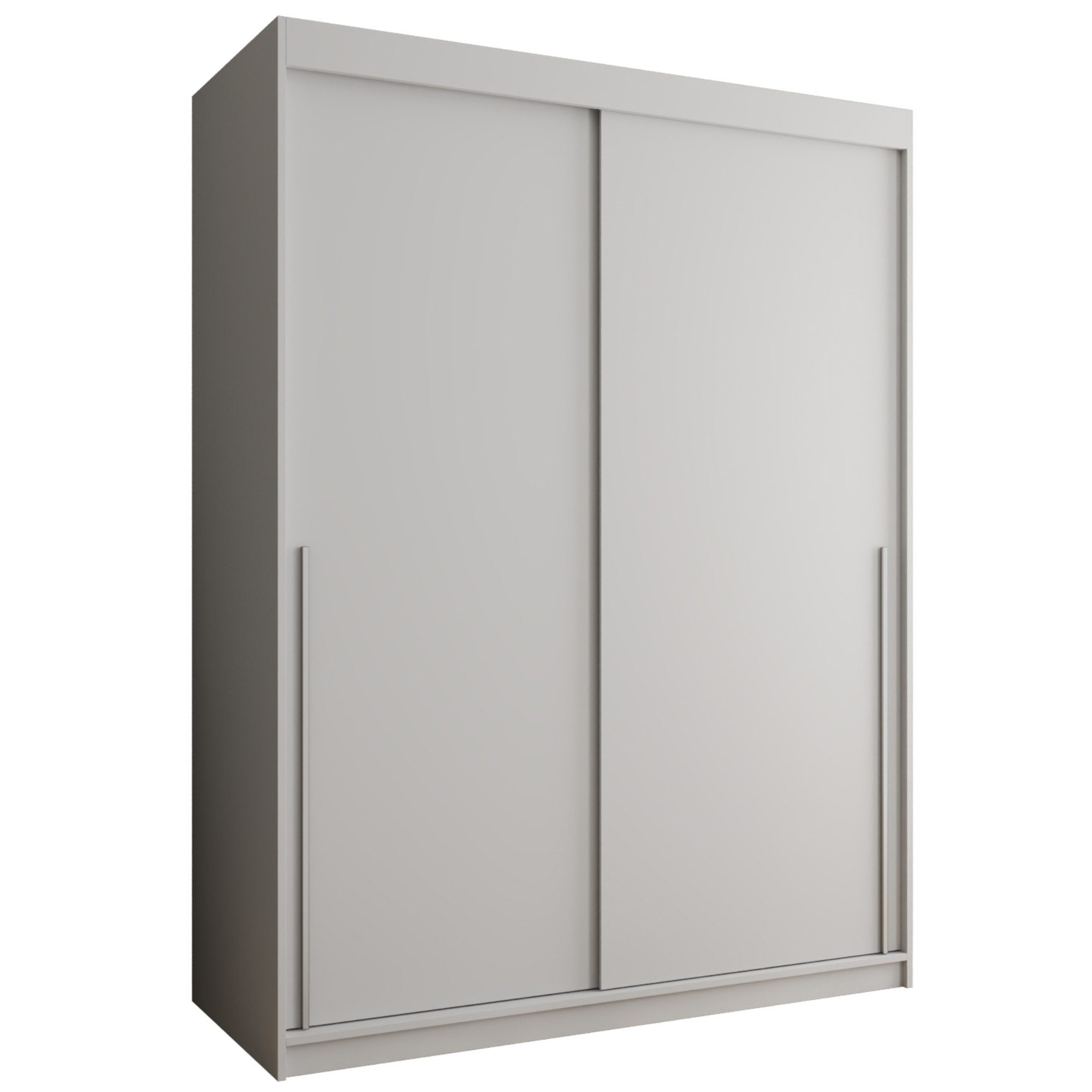 Home Collective Schwebetürenschrank Kleiderschrank Schrank Schlafzimmer Garderobe geräumig (erhältliche Breiten: 100cm, 120cm, 150cm, 180cm, 200cm, 250cm, Höhe 200 cm) 2 Türen,mit Einlegeböden und zwei Kleiderstangen wählbare Handgriffe