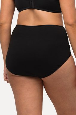 Ulla Popken Slip Maxislips 2er-Pack Spitzenband höher geschnitten