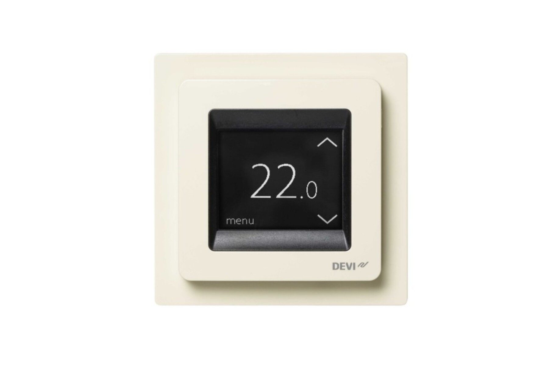 Danfoss Klein-Durchlauferhitzer Danfoss Uhrenthermostat DEVIreg Touch ws