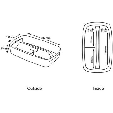 LEITZ Aufbewahrungsbox MyBox® Organiser Klein mit Griff