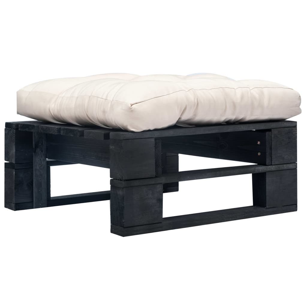 vidaXL Hocker Outdoor-Ottomane Paletten mit Kissen günstig online kaufen