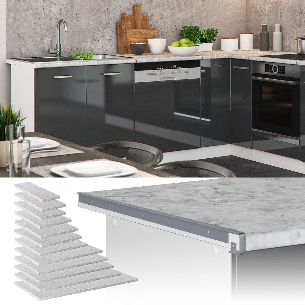 Vicco Unterschrank R-Line, Marmor Weiß, 50 günstig online kaufen