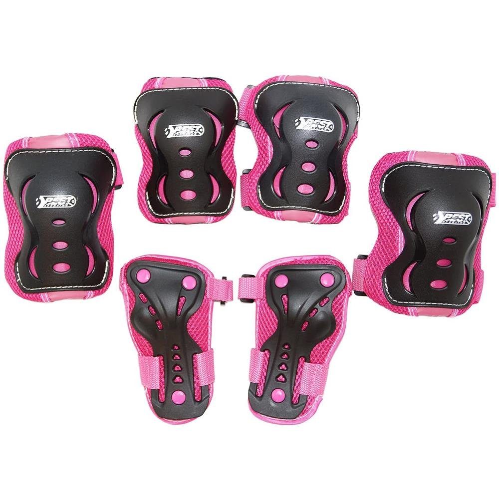 Best Sporting Защитные-Set Schützer-Set Girls Pink Gr XS-S (7-tlg), Handschützer, Ellbogenschützer, Knieschützer, Schoner