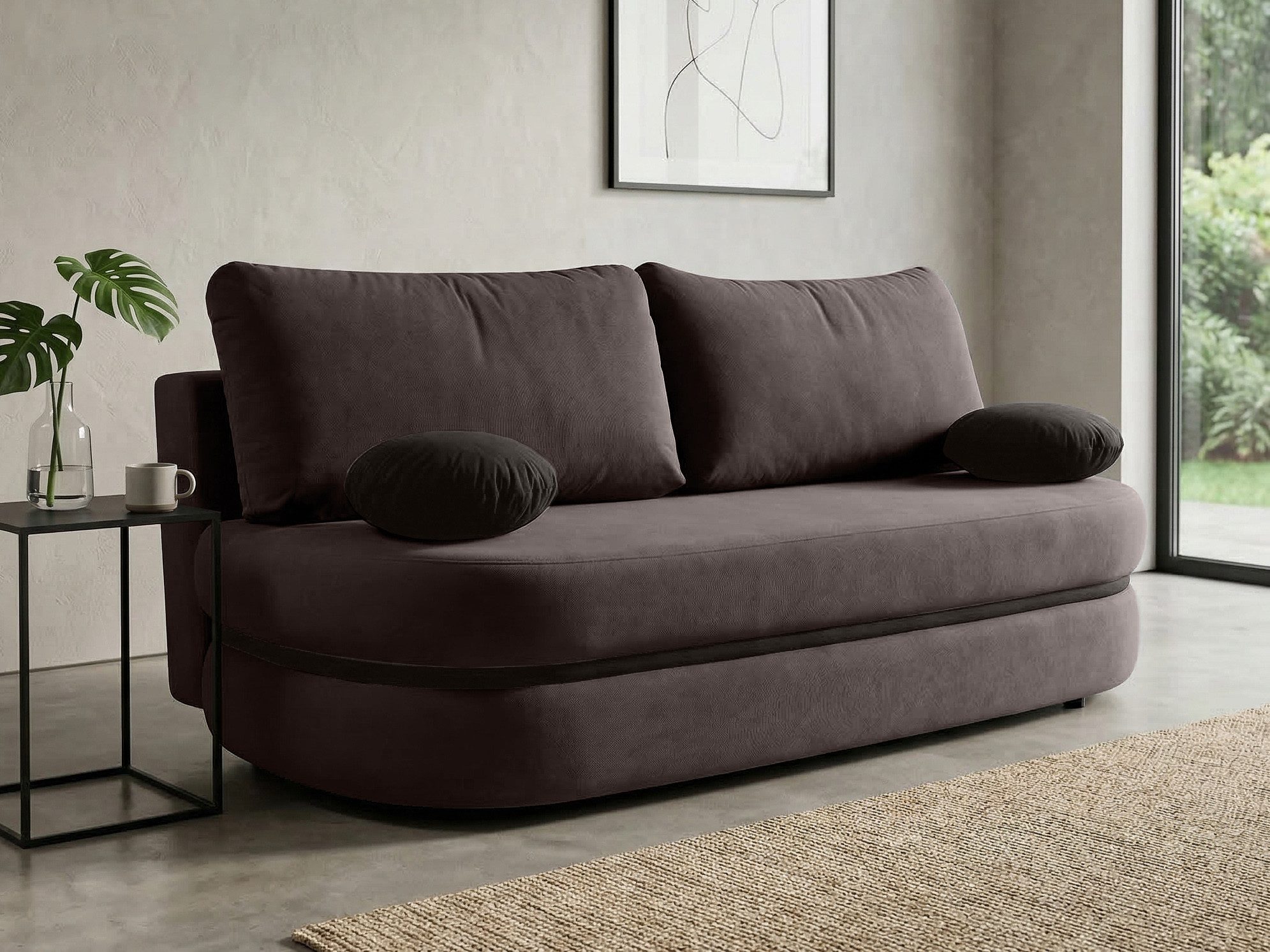 Beautysofa Schlafsofa Valio mit Bettfunktion und Bettkasten, Liegefläche: 142 x 200 cm, Couch mit Schlaffunktion