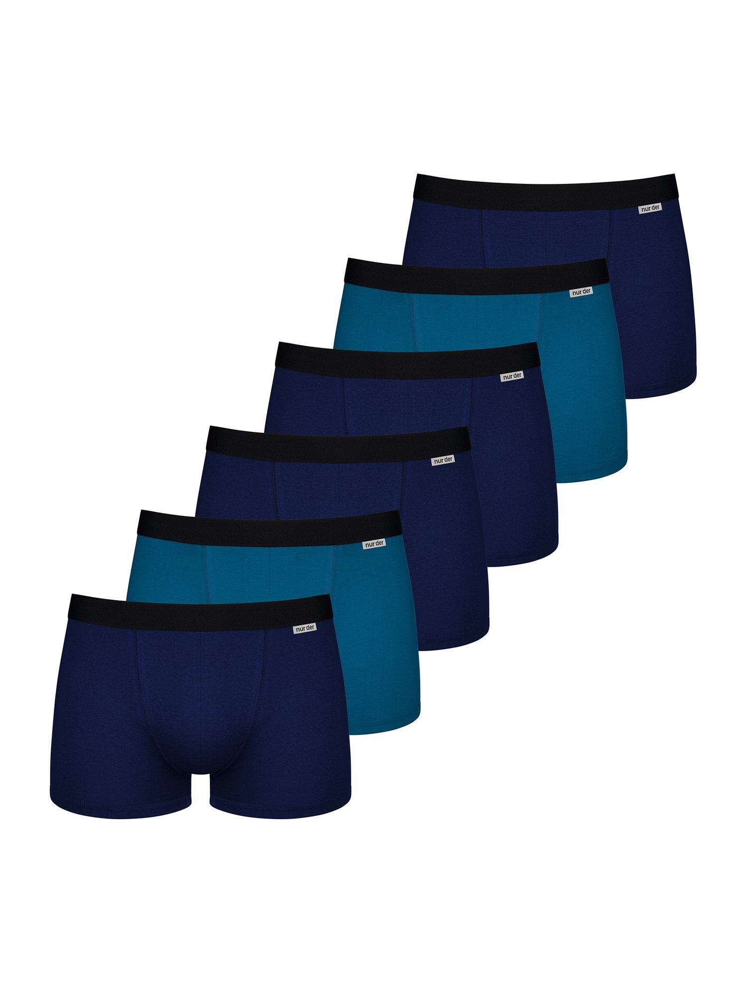 Nur Der Retro Pants Boxer Cotton Stretch (6-St) blau