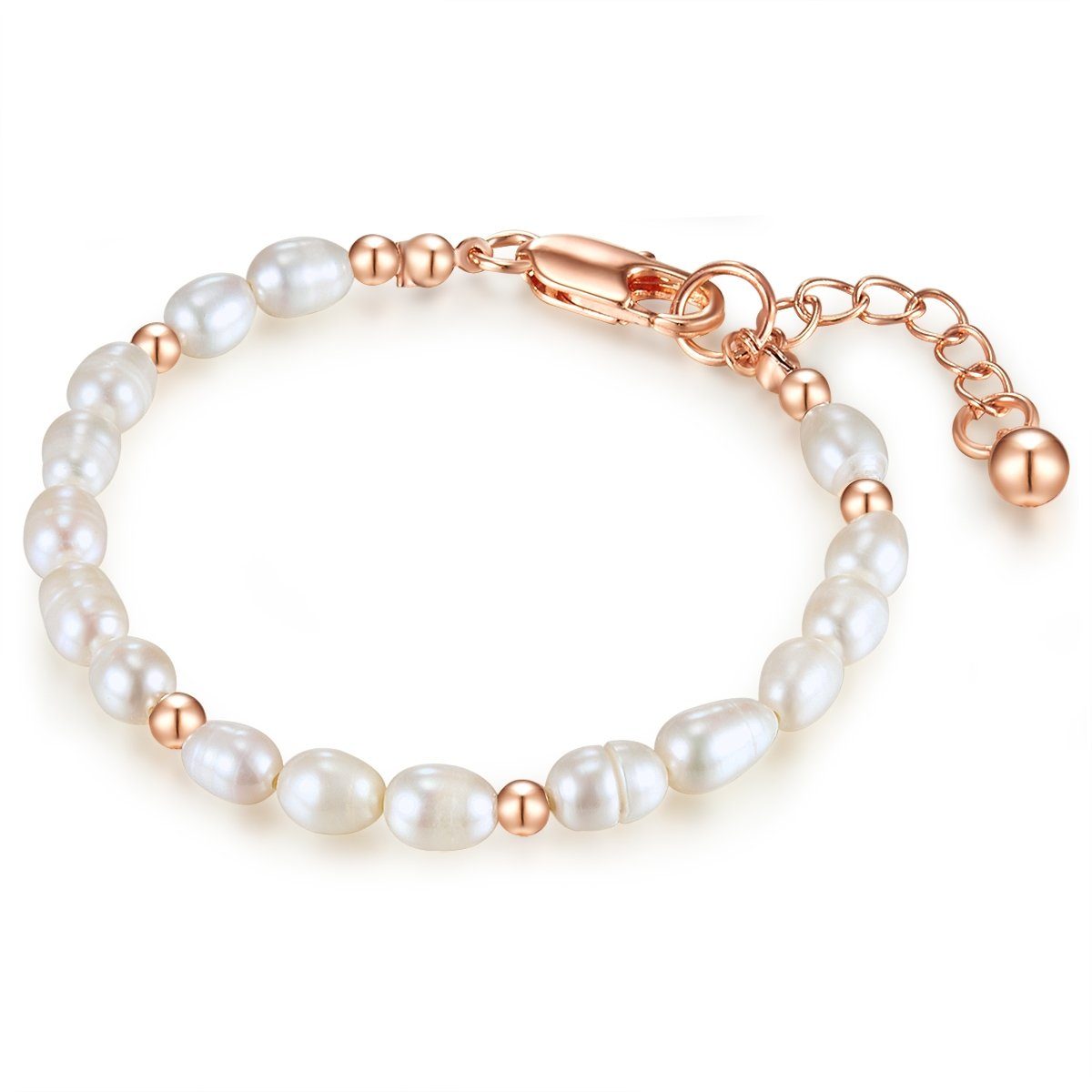 Lulu & Jane Perlenarmband roségold, Messing günstig online kaufen