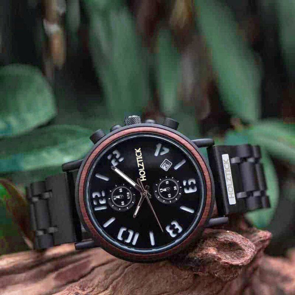 Holztick Bavaria Chronograph Alfons black ALFONS günstig online kaufen