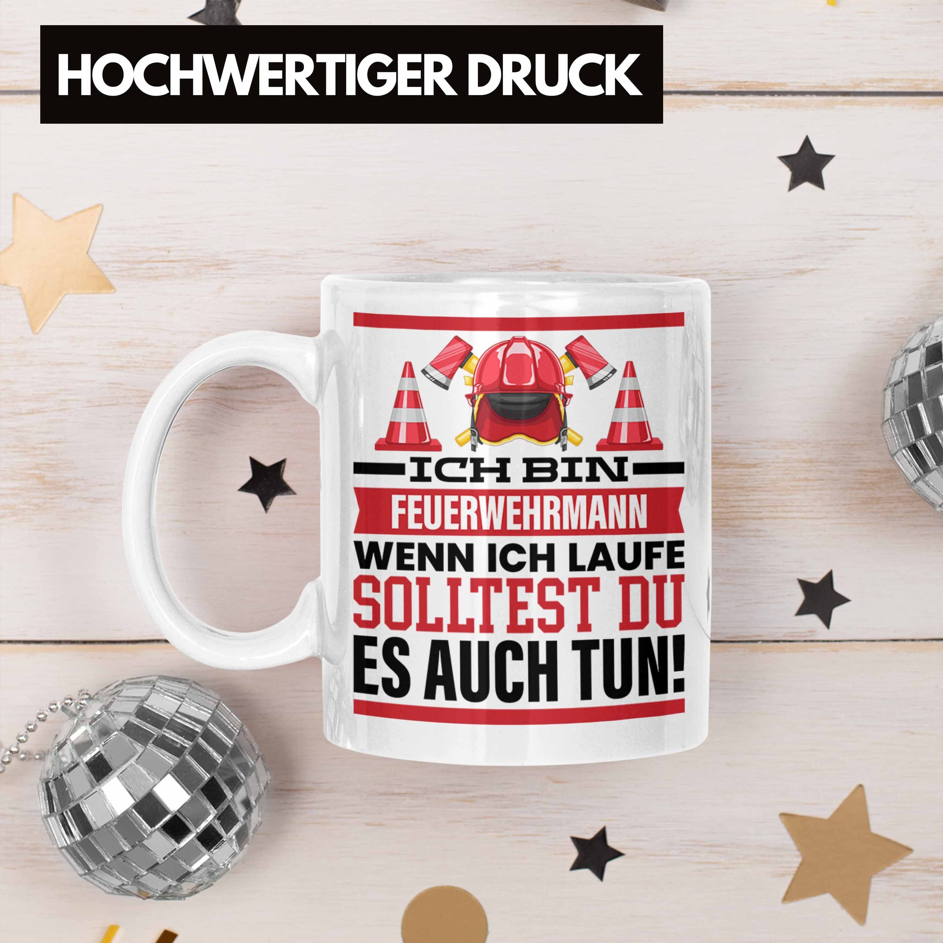 Spruch Geschenk Feuerwehrmann Männer Wenn Trendation Weiss Tasse Tasse Feuerwehr Geschenkidee