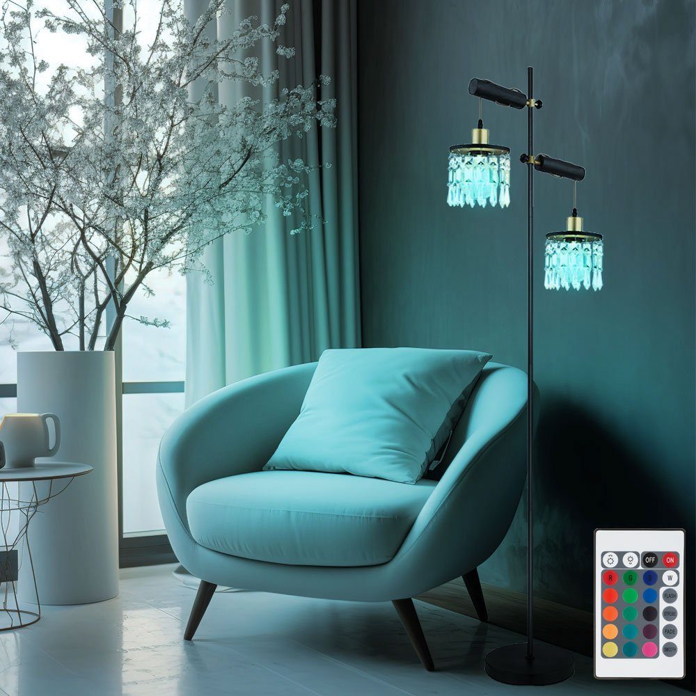 Globo LED Stehlampe, Leuchtmittel Stehlampe dimmbar LED nicht Farbwechsel, Wohnzimmerlampe Fernbedienung RGB inklusive, Warmweiß, Stehleuchte