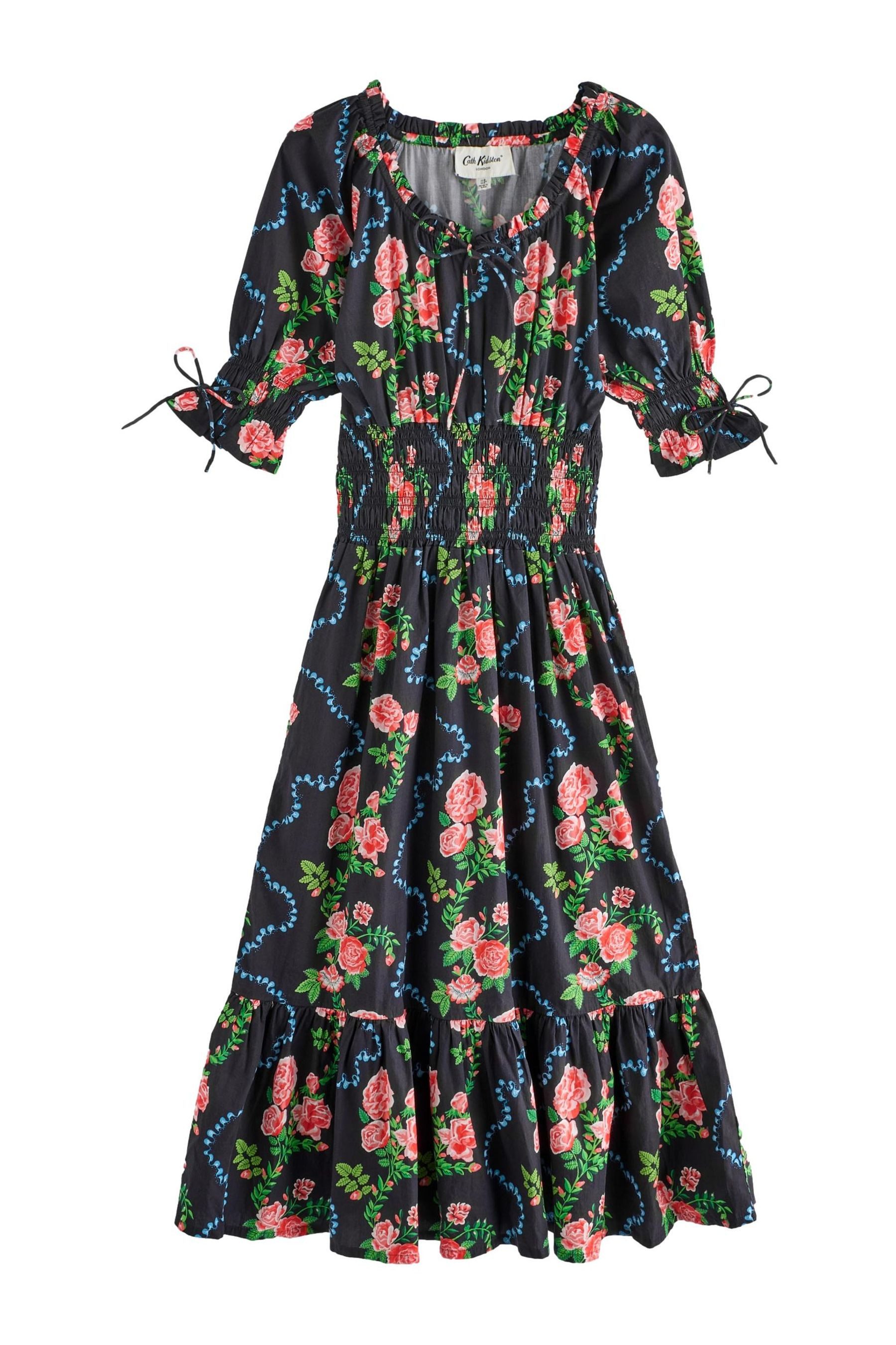 Druckkleid Cath Kidston Kurzarmkleid aus 100 % Baumwolle